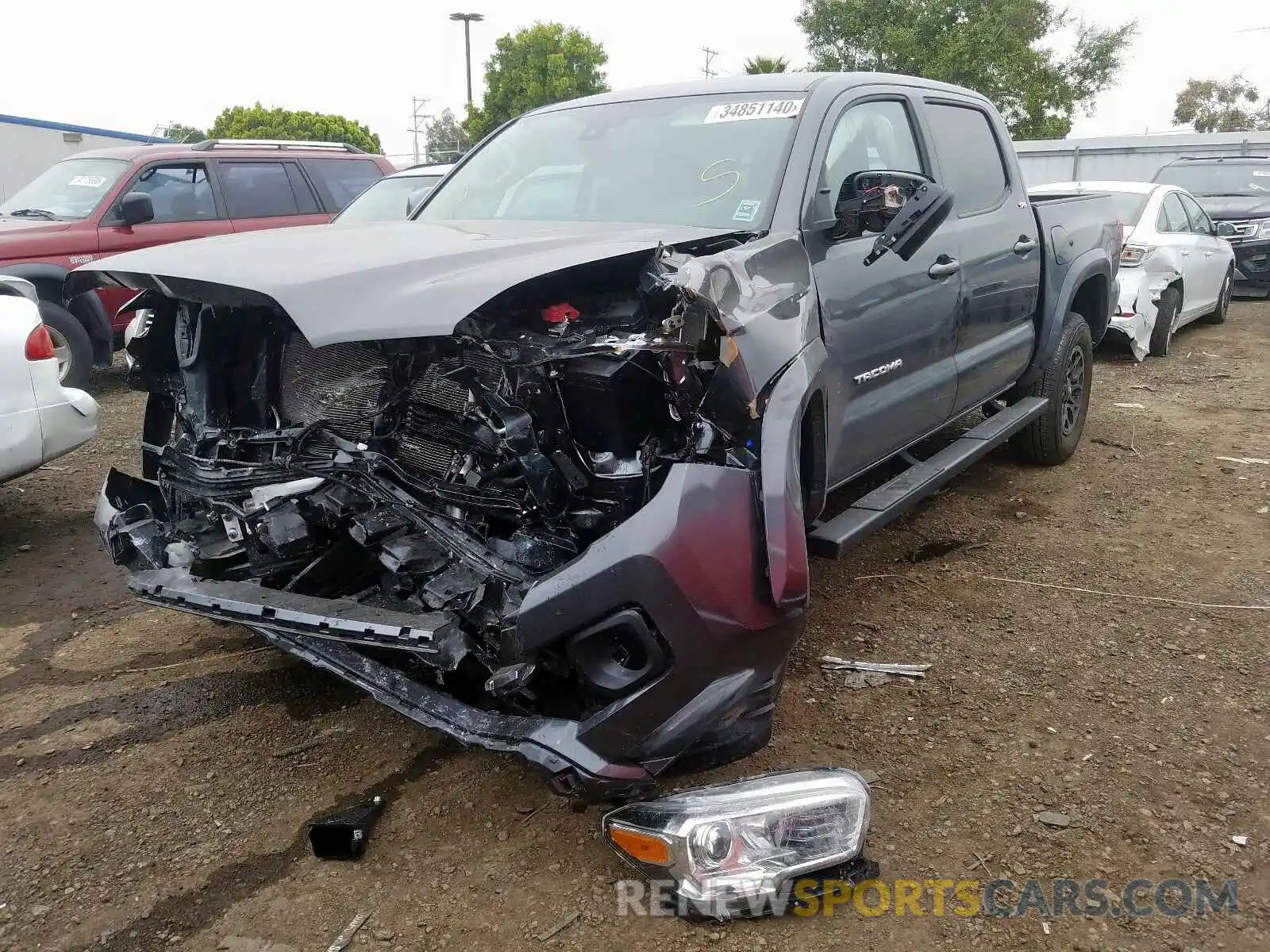 2 Фотография поврежденного автомобиля 3TMAZ5CN1KM097188 TOYOTA TACOMA 2019