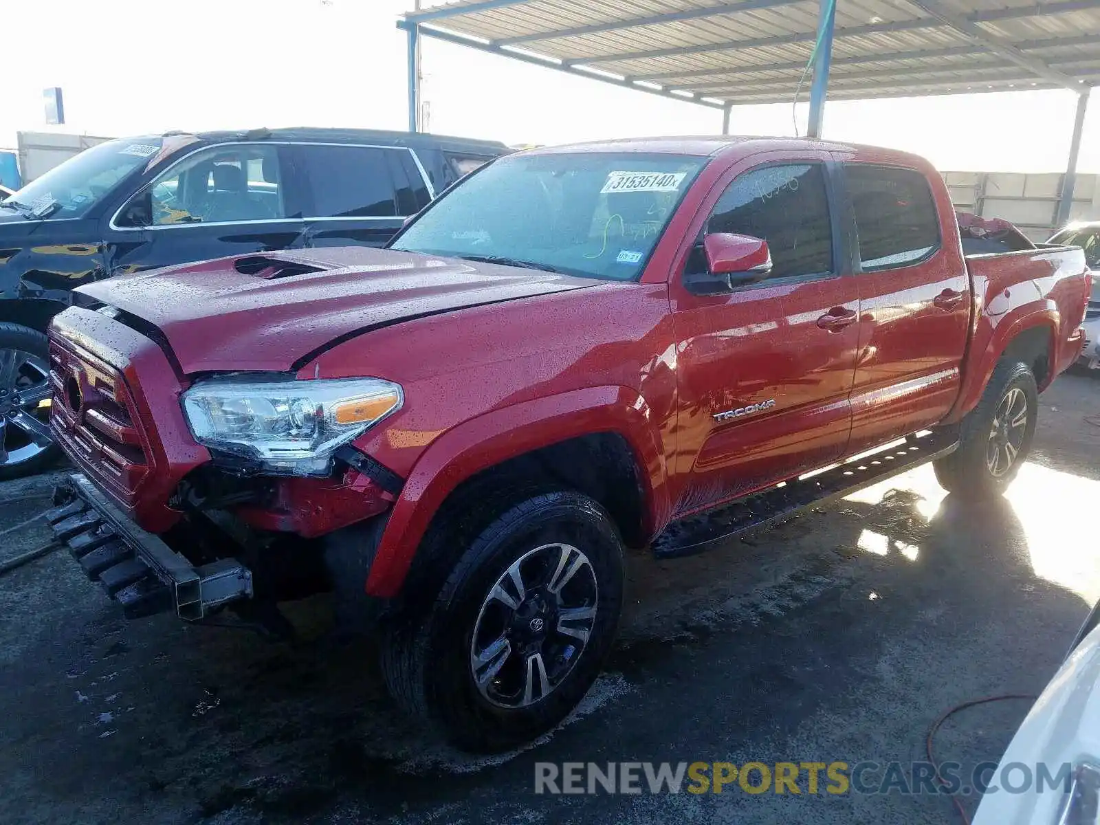 2 Photograph of a damaged car 3TMAZ5CN1KM097319 TOYOTA TACOMA 2019