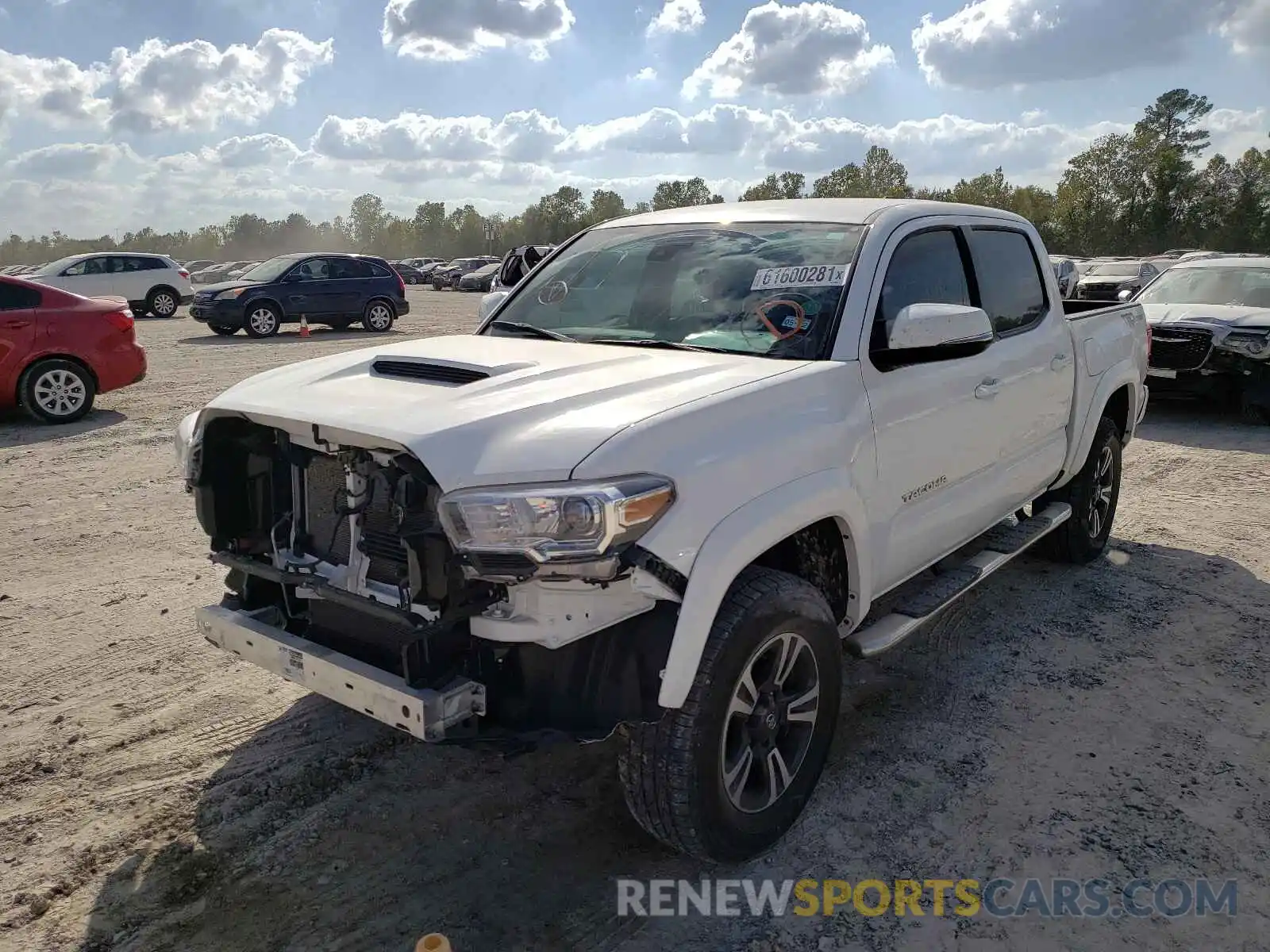 2 Photograph of a damaged car 3TMAZ5CN1KM099992 TOYOTA TACOMA 2019