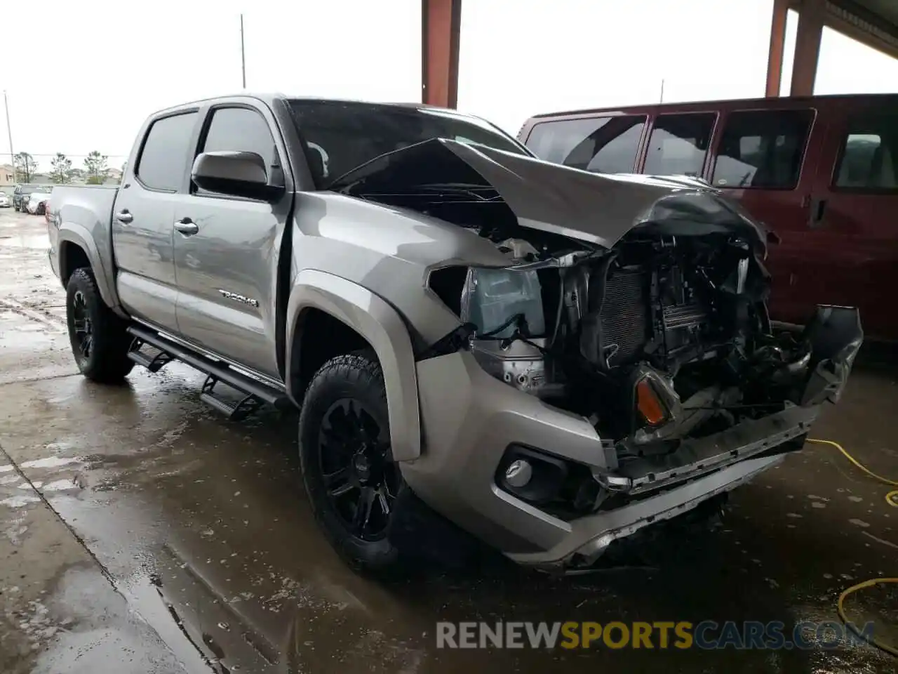 1 Photograph of a damaged car 3TMAZ5CN1KM103748 TOYOTA TACOMA 2019