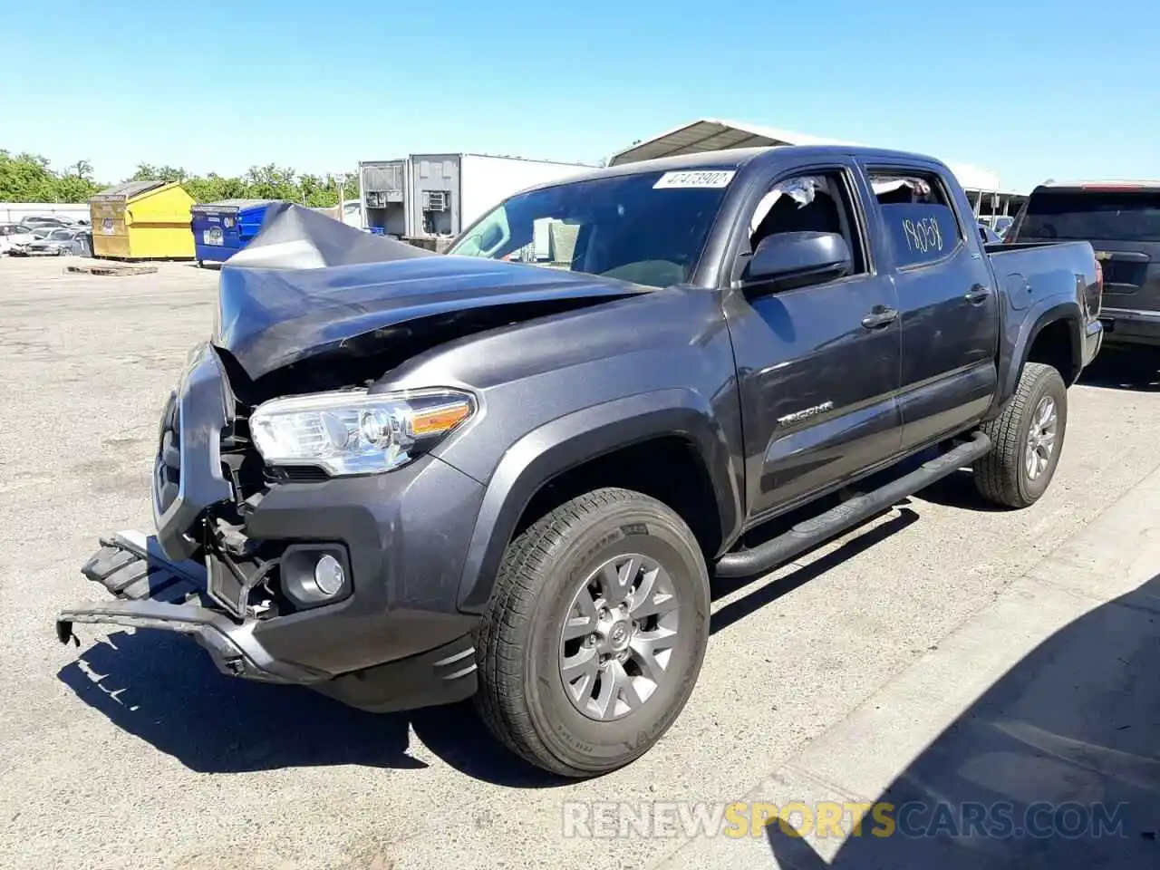 2 Photograph of a damaged car 3TMAZ5CN1KM106598 TOYOTA TACOMA 2019