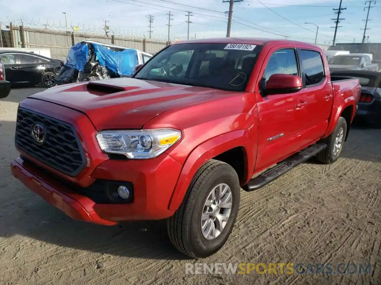 2 Photograph of a damaged car 3TMAZ5CN1KM107346 TOYOTA TACOMA 2019