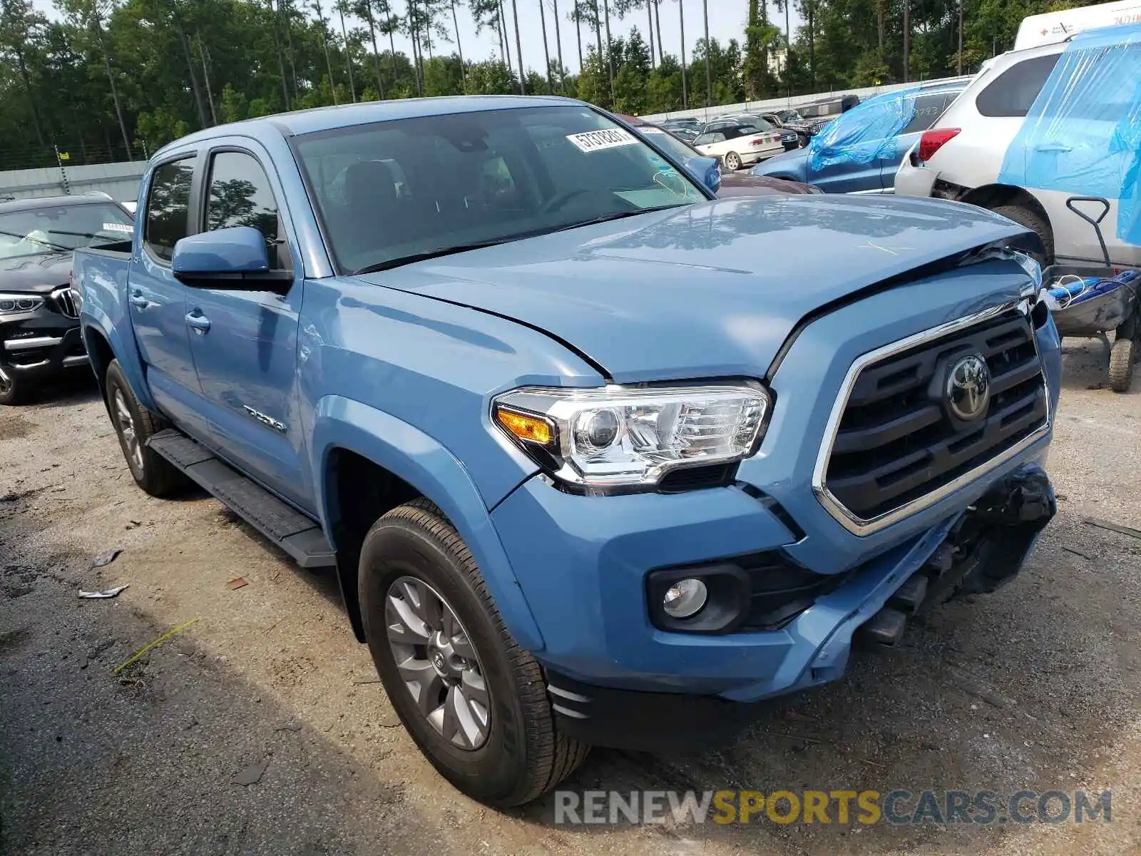 1 Photograph of a damaged car 3TMAZ5CN1KM108108 TOYOTA TACOMA 2019