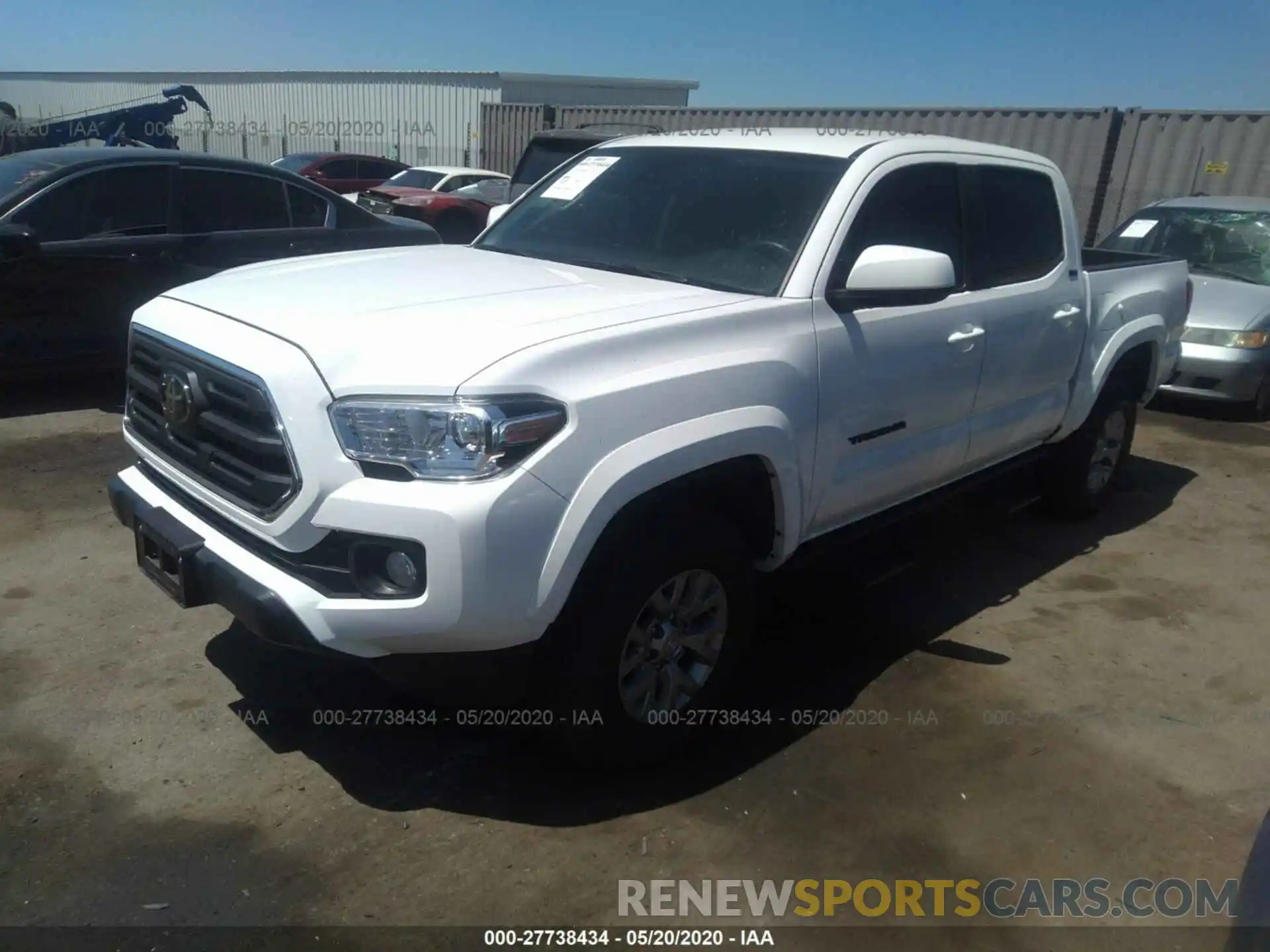 2 Photograph of a damaged car 3TMAZ5CN1KM110604 TOYOTA TACOMA 2019