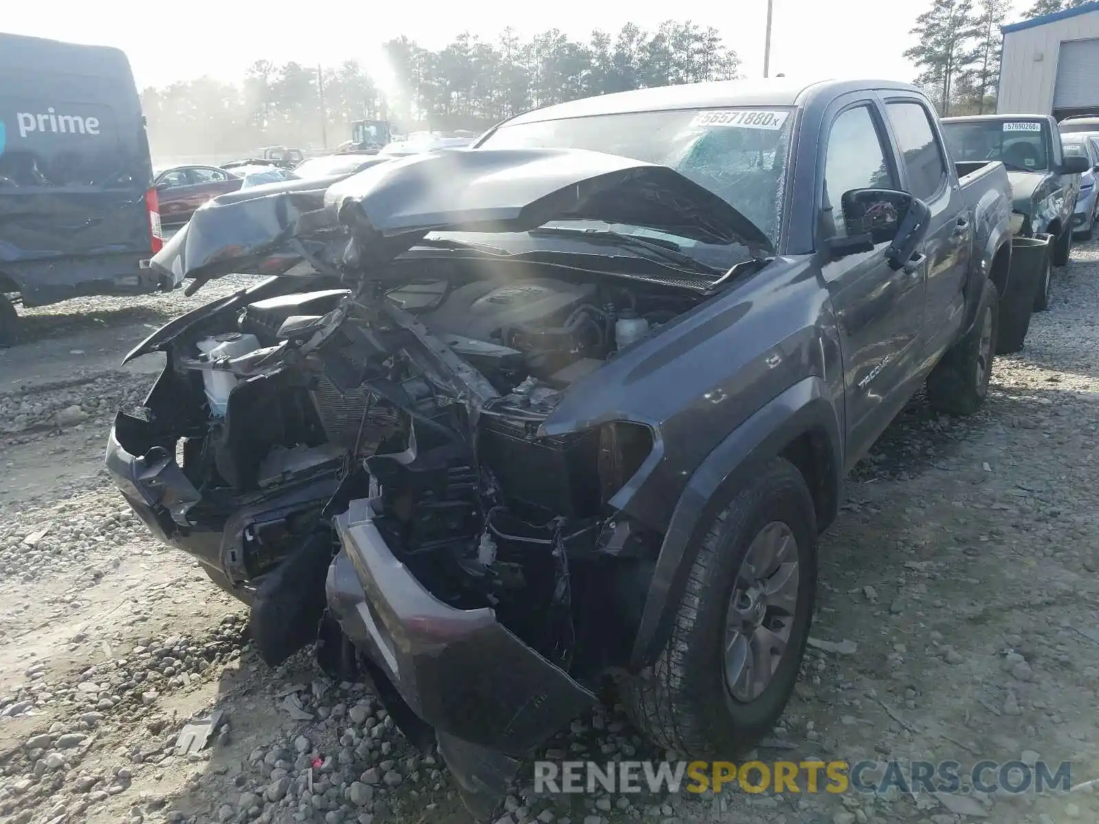 2 Photograph of a damaged car 3TMAZ5CN1KM111669 TOYOTA TACOMA 2019