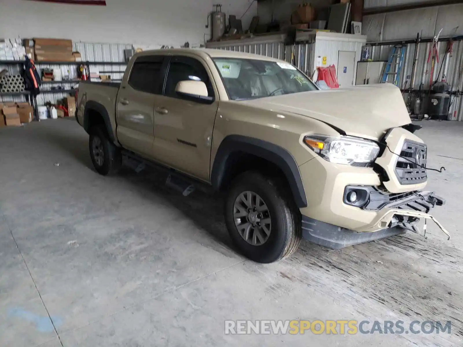 1 Photograph of a damaged car 3TMAZ5CN2KM087317 TOYOTA TACOMA 2019