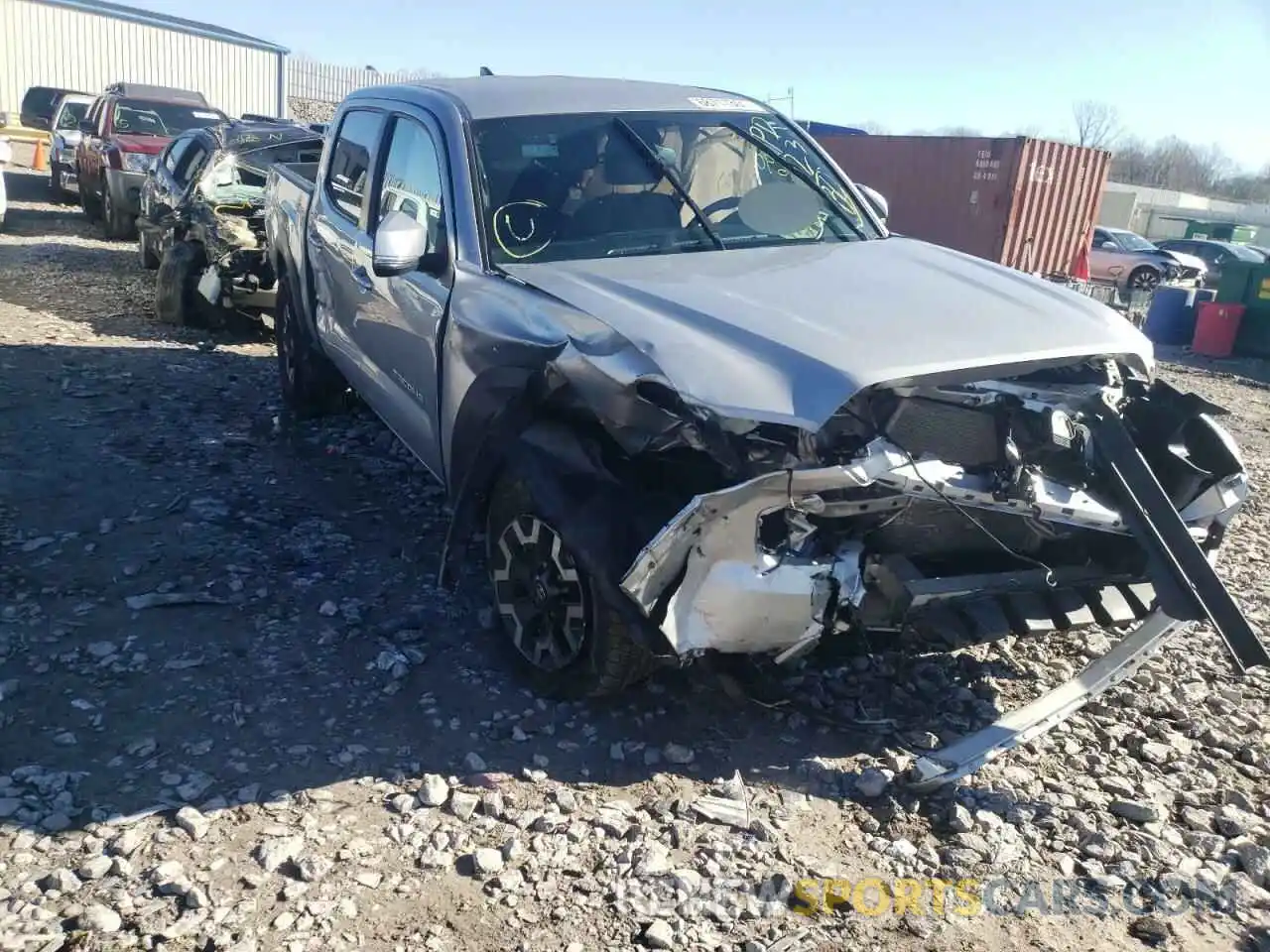 1 Photograph of a damaged car 3TMAZ5CN2KM095496 TOYOTA TACOMA 2019