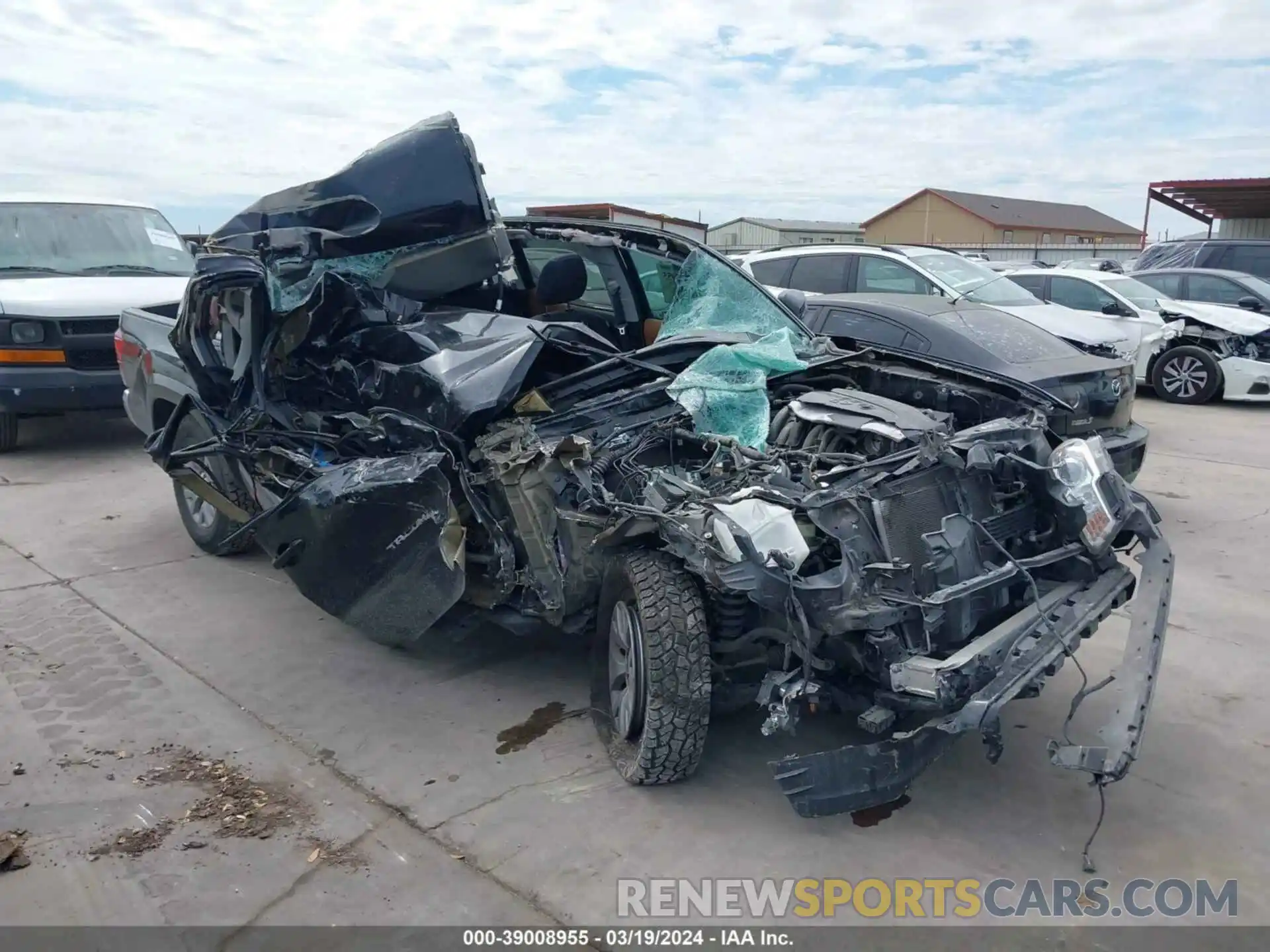 1 Photograph of a damaged car 3TMAZ5CN2KM096048 TOYOTA TACOMA 2019