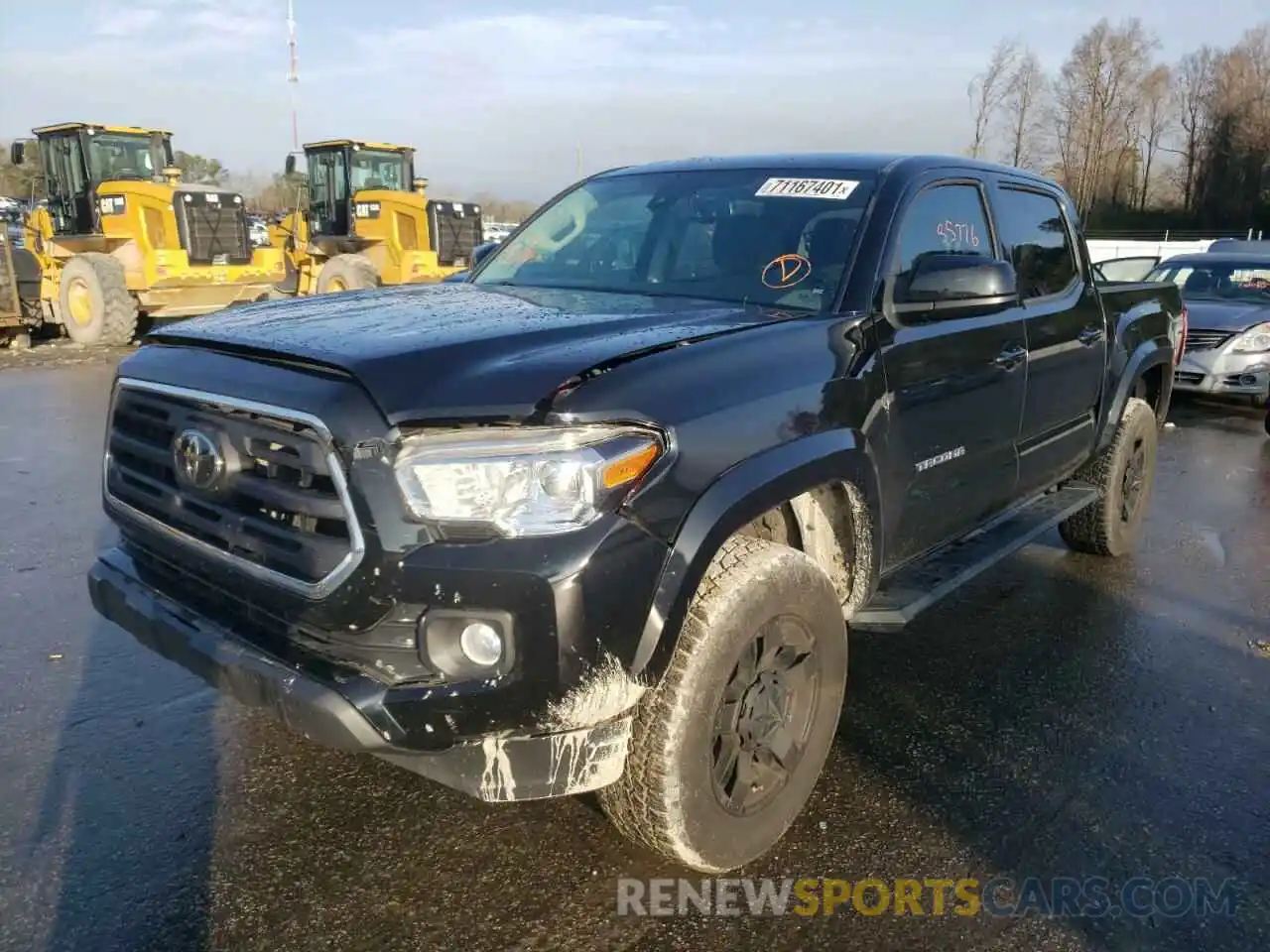 2 Photograph of a damaged car 3TMAZ5CN2KM096566 TOYOTA TACOMA 2019