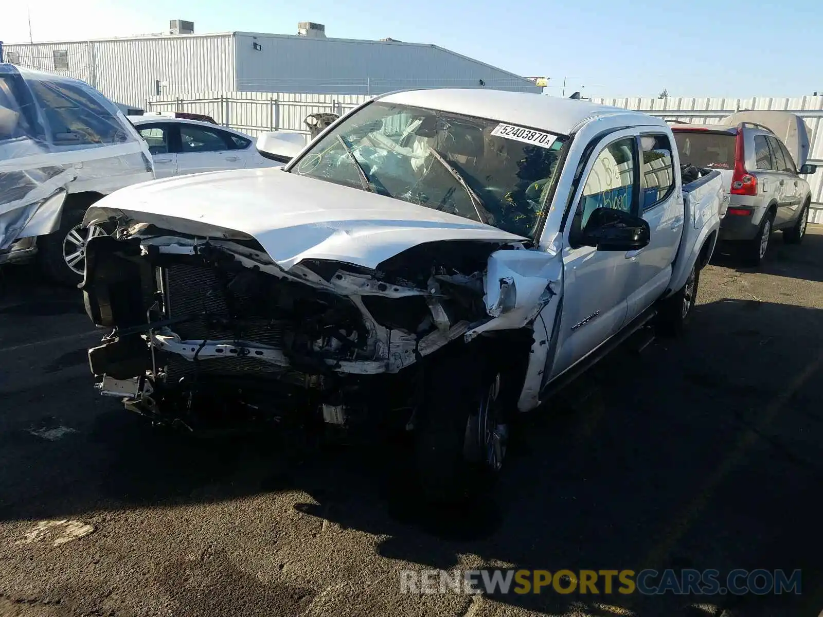 2 Photograph of a damaged car 3TMAZ5CN2KM097216 TOYOTA TACOMA 2019