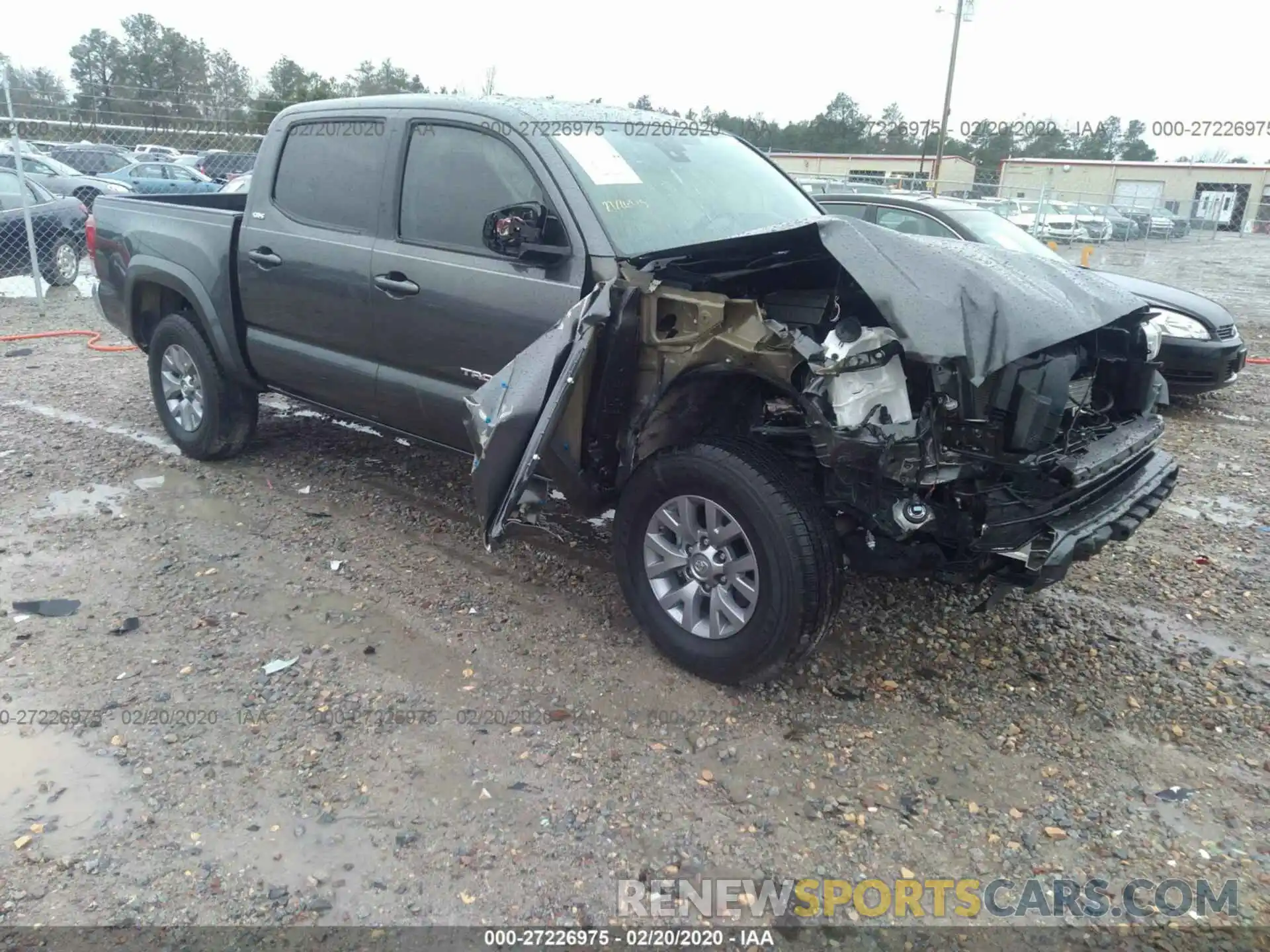 1 Photograph of a damaged car 3TMAZ5CN2KM102978 TOYOTA TACOMA 2019