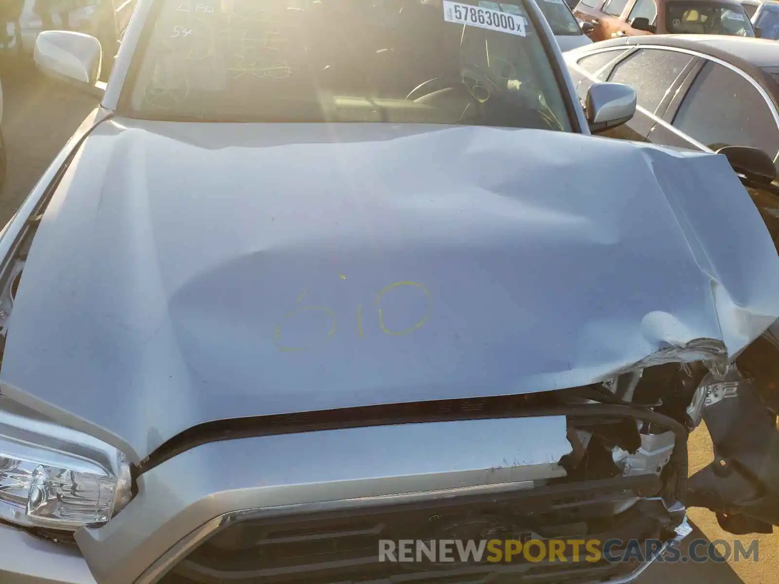 7 Photograph of a damaged car 3TMAZ5CN2KM105735 TOYOTA TACOMA 2019