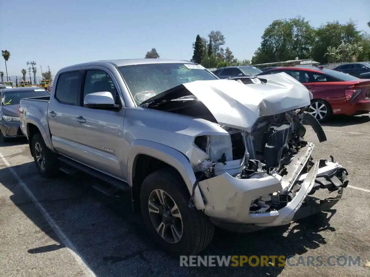 1 Photograph of a damaged car 3TMAZ5CN2KM107145 TOYOTA TACOMA 2019