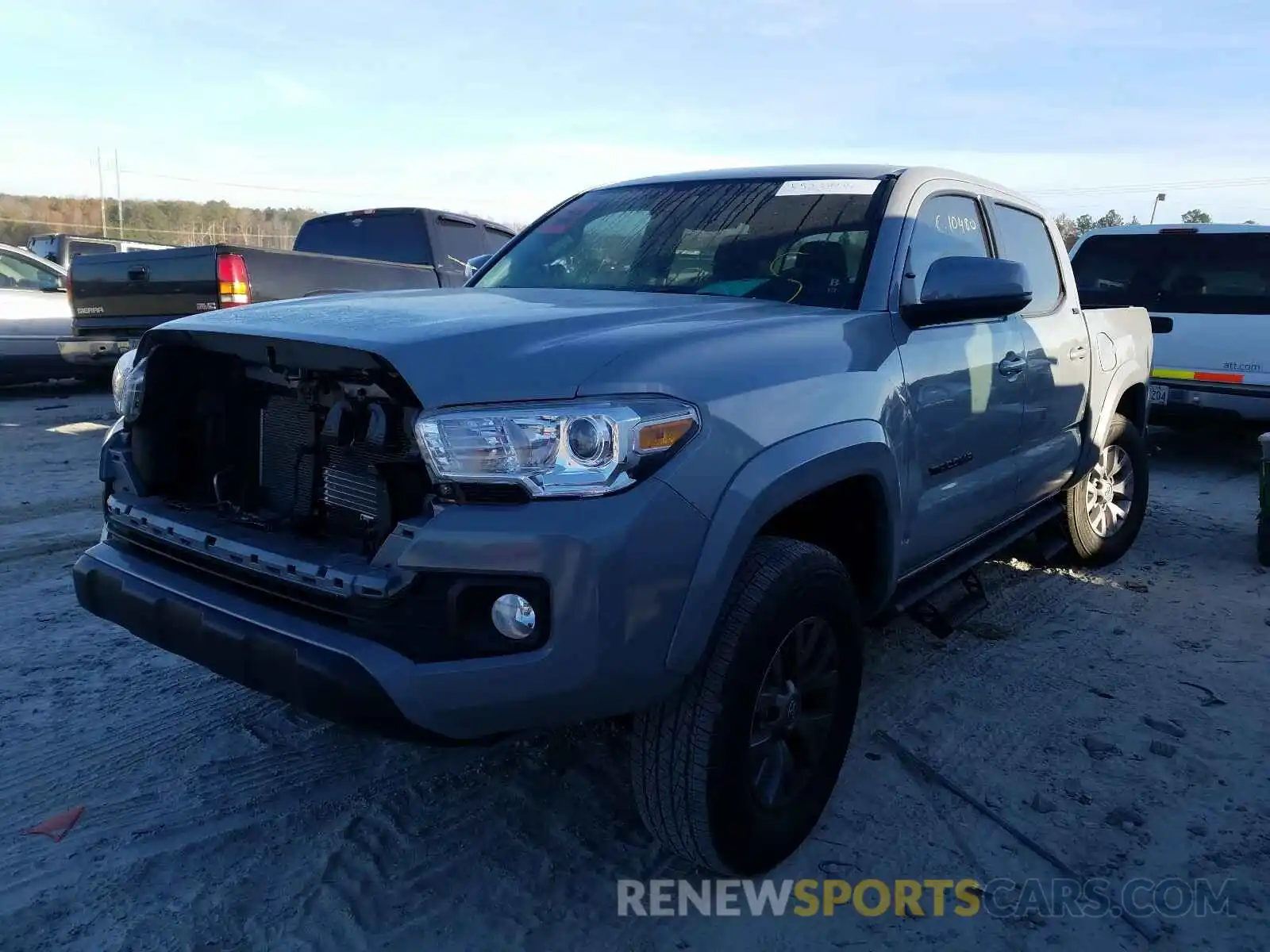 2 Photograph of a damaged car 3TMAZ5CN2KM108487 TOYOTA TACOMA 2019