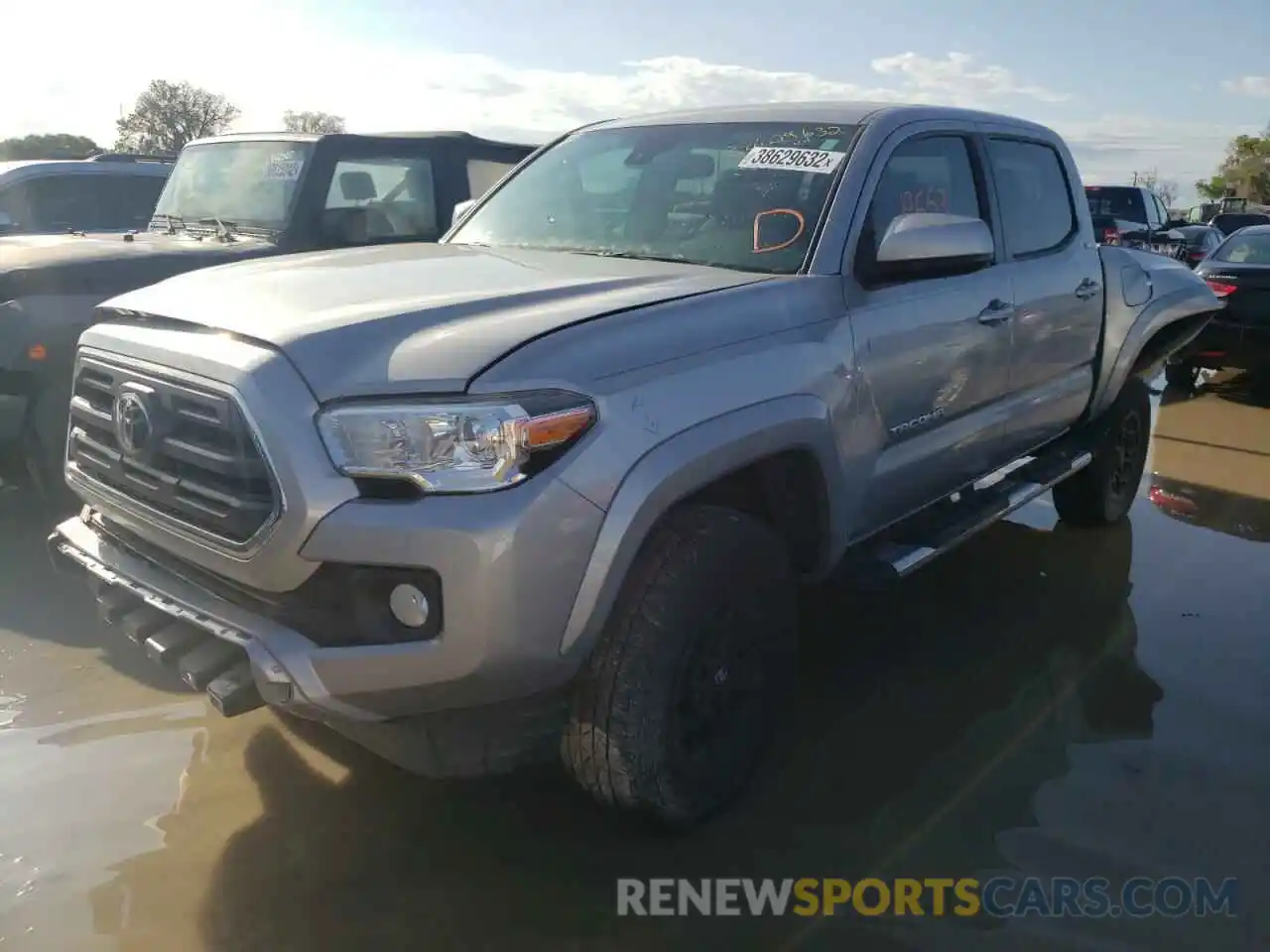 2 Photograph of a damaged car 3TMAZ5CN3KM083180 TOYOTA TACOMA 2019