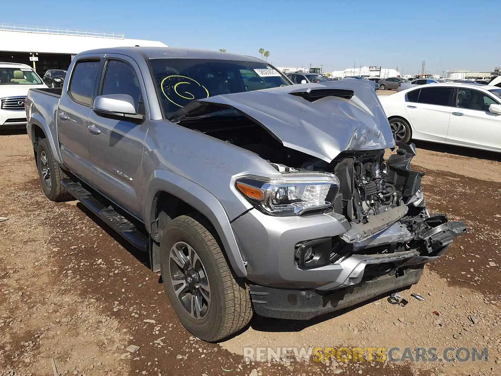 1 Photograph of a damaged car 3TMAZ5CN3KM084099 TOYOTA TACOMA 2019