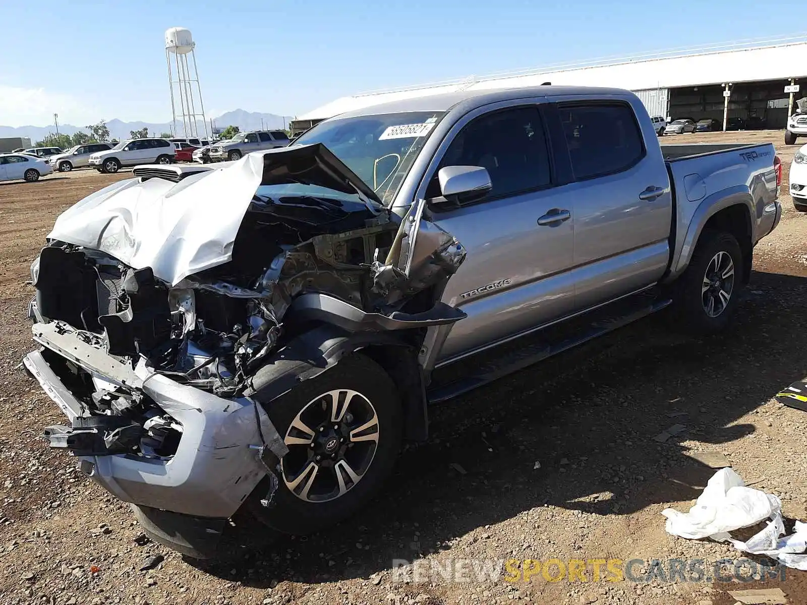 2 Photograph of a damaged car 3TMAZ5CN3KM084099 TOYOTA TACOMA 2019