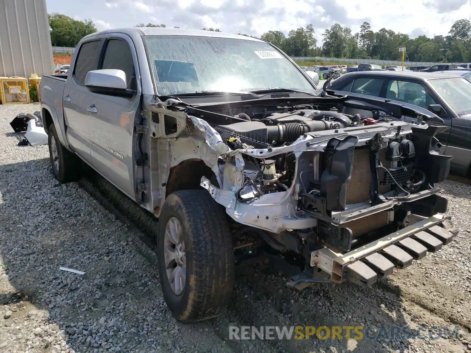 1 Photograph of a damaged car 3TMAZ5CN3KM089173 TOYOTA TACOMA 2019