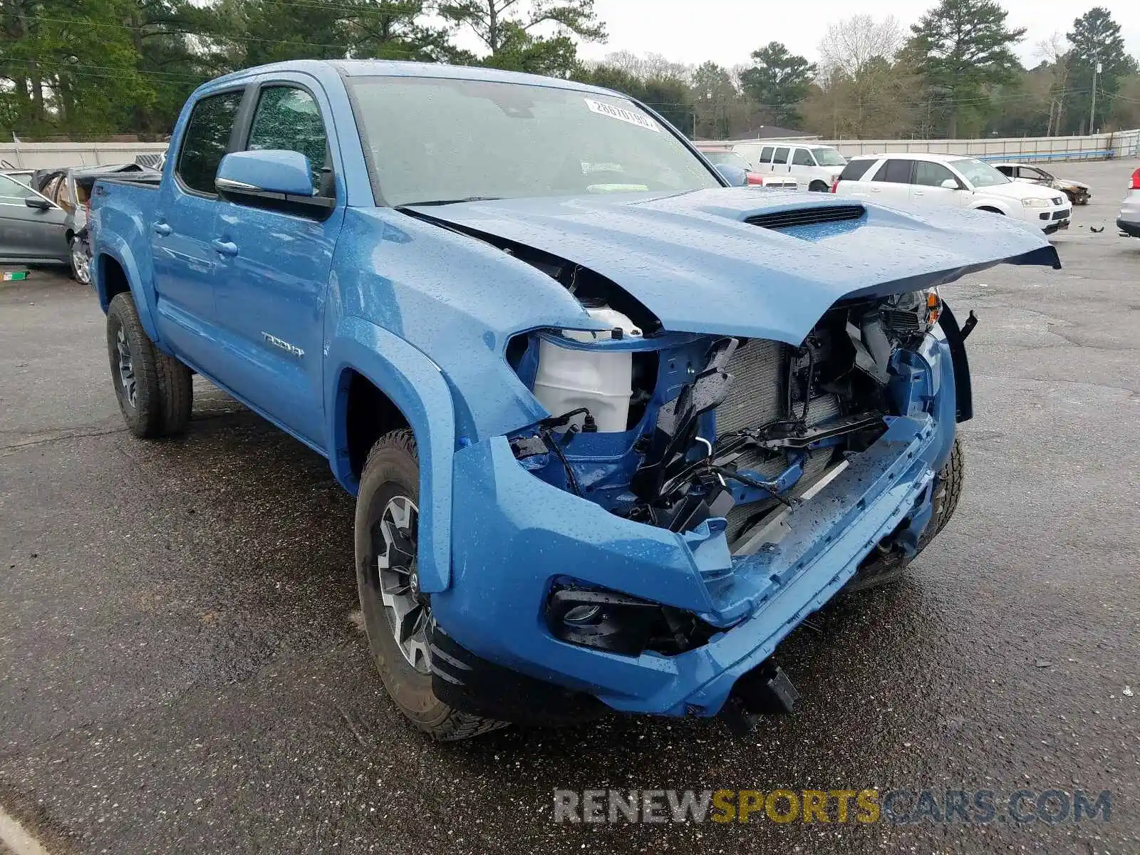 1 Photograph of a damaged car 3TMAZ5CN3KM094065 TOYOTA TACOMA 2019