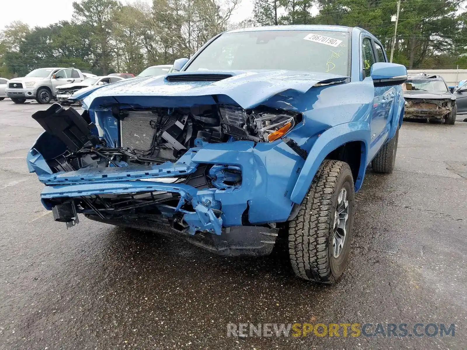 2 Photograph of a damaged car 3TMAZ5CN3KM094065 TOYOTA TACOMA 2019