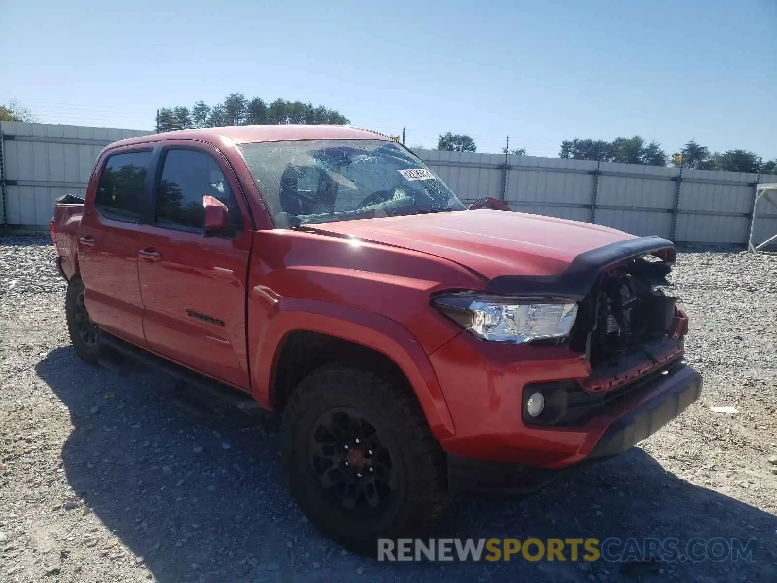 1 Photograph of a damaged car 3TMAZ5CN3KM101791 TOYOTA TACOMA 2019