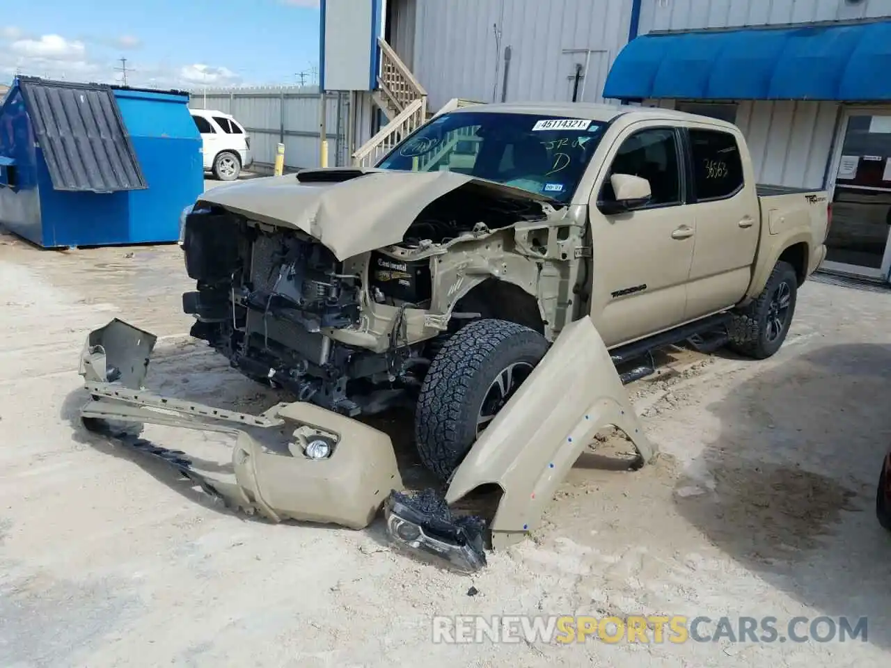 2 Photograph of a damaged car 3TMAZ5CN3KM112659 TOYOTA TACOMA 2019