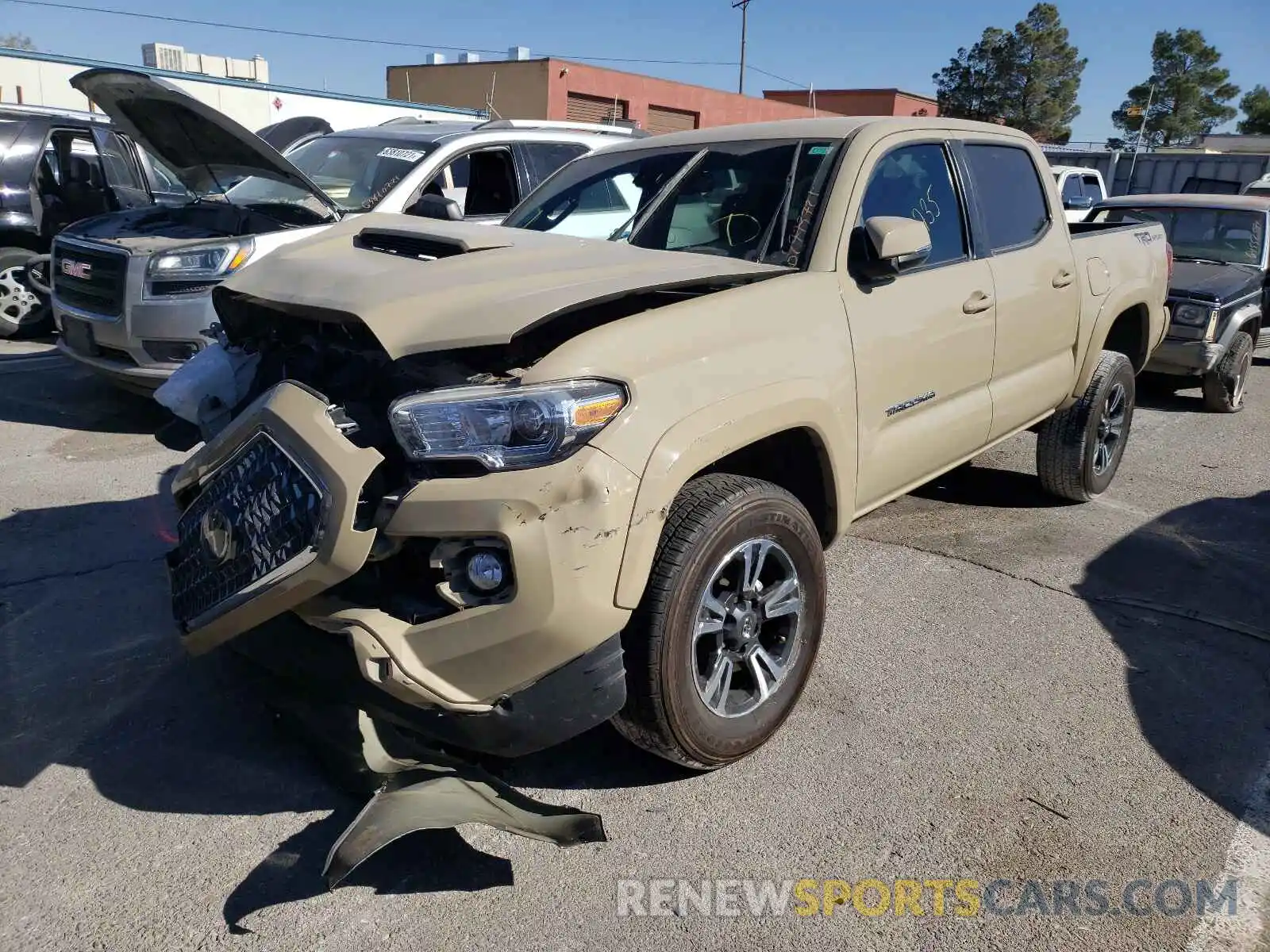 2 Photograph of a damaged car 3TMAZ5CN3KM114265 TOYOTA TACOMA 2019