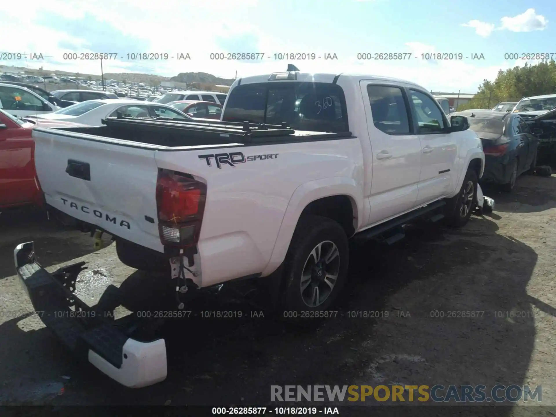 4 Фотография поврежденного автомобиля 3TMAZ5CN4KM080210 TOYOTA TACOMA 2019