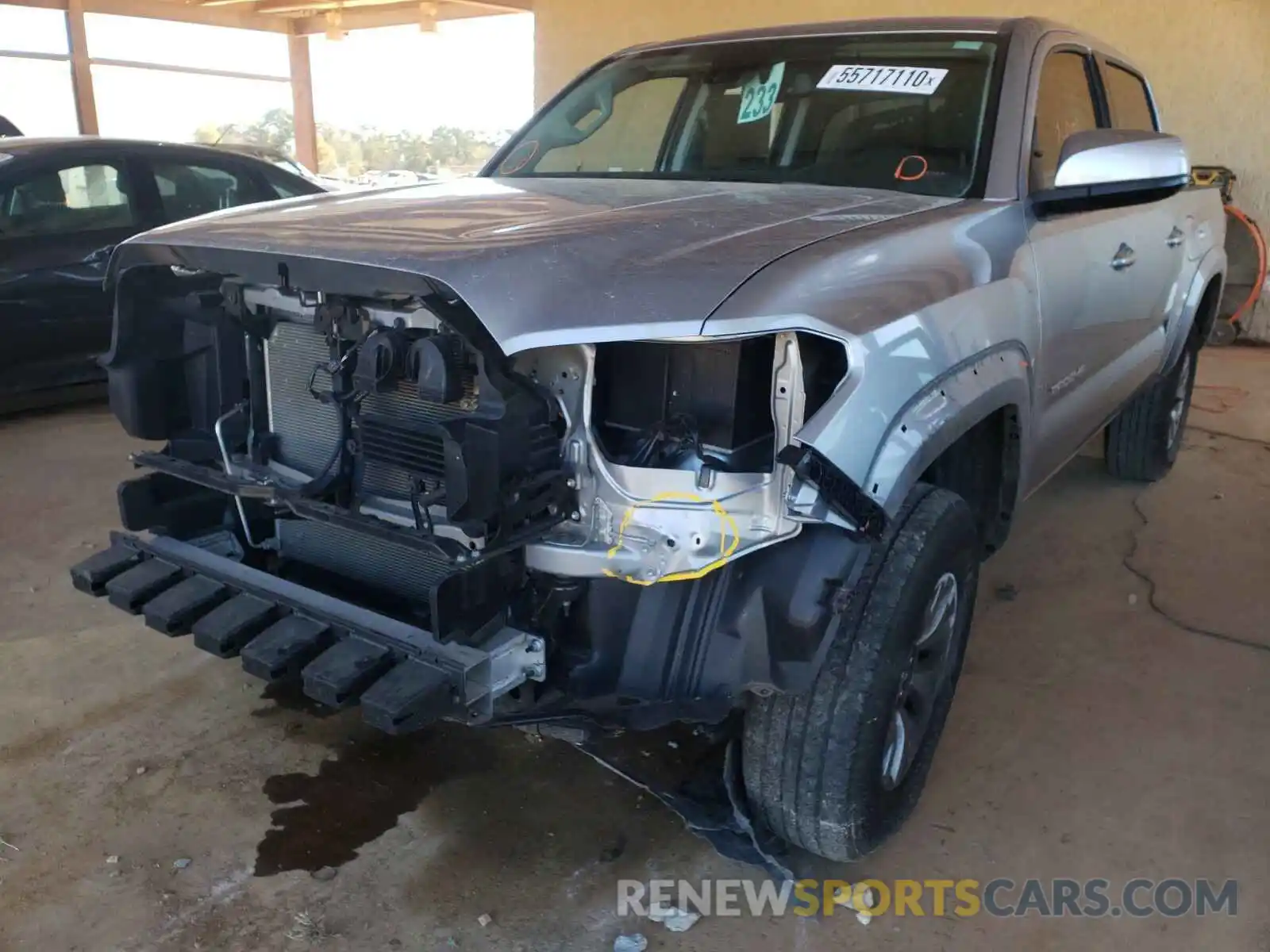 2 Photograph of a damaged car 3TMAZ5CN4KM086007 TOYOTA TACOMA 2019