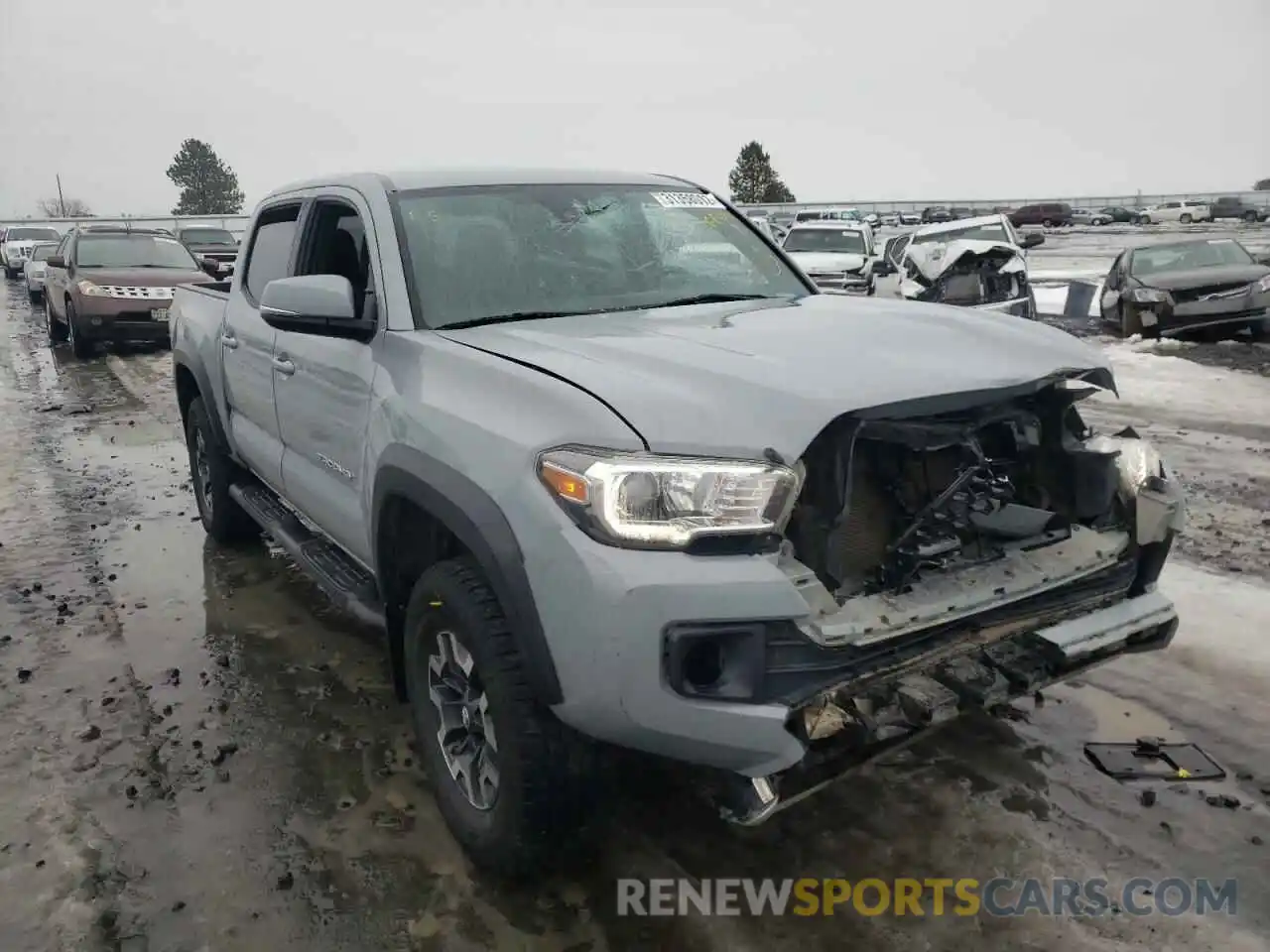 1 Photograph of a damaged car 3TMAZ5CN4KM088047 TOYOTA TACOMA 2019