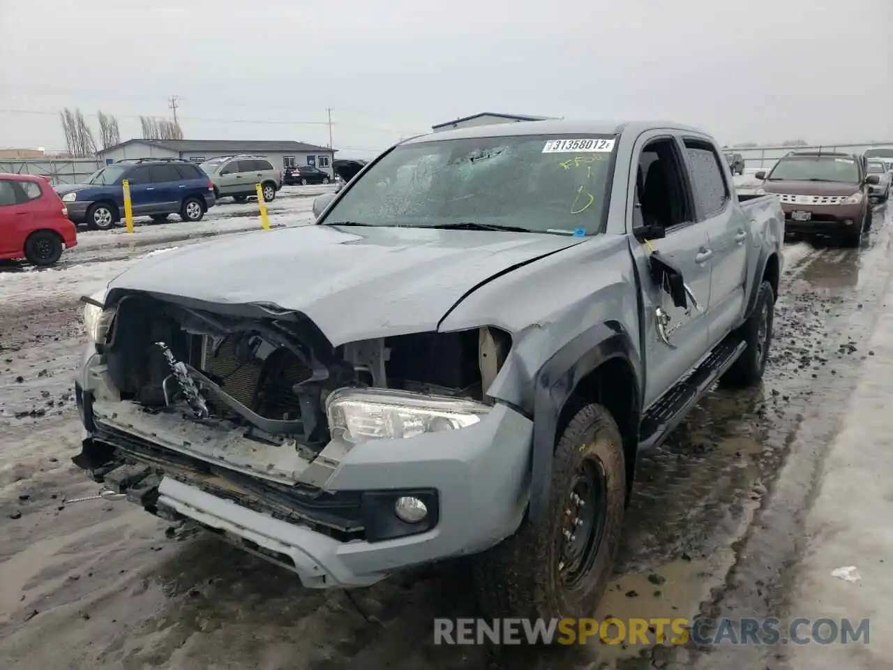 2 Photograph of a damaged car 3TMAZ5CN4KM088047 TOYOTA TACOMA 2019