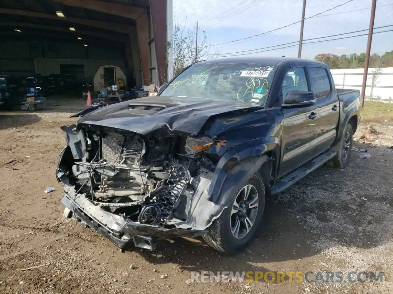 2 Photograph of a damaged car 3TMAZ5CN4KM088503 TOYOTA TACOMA 2019