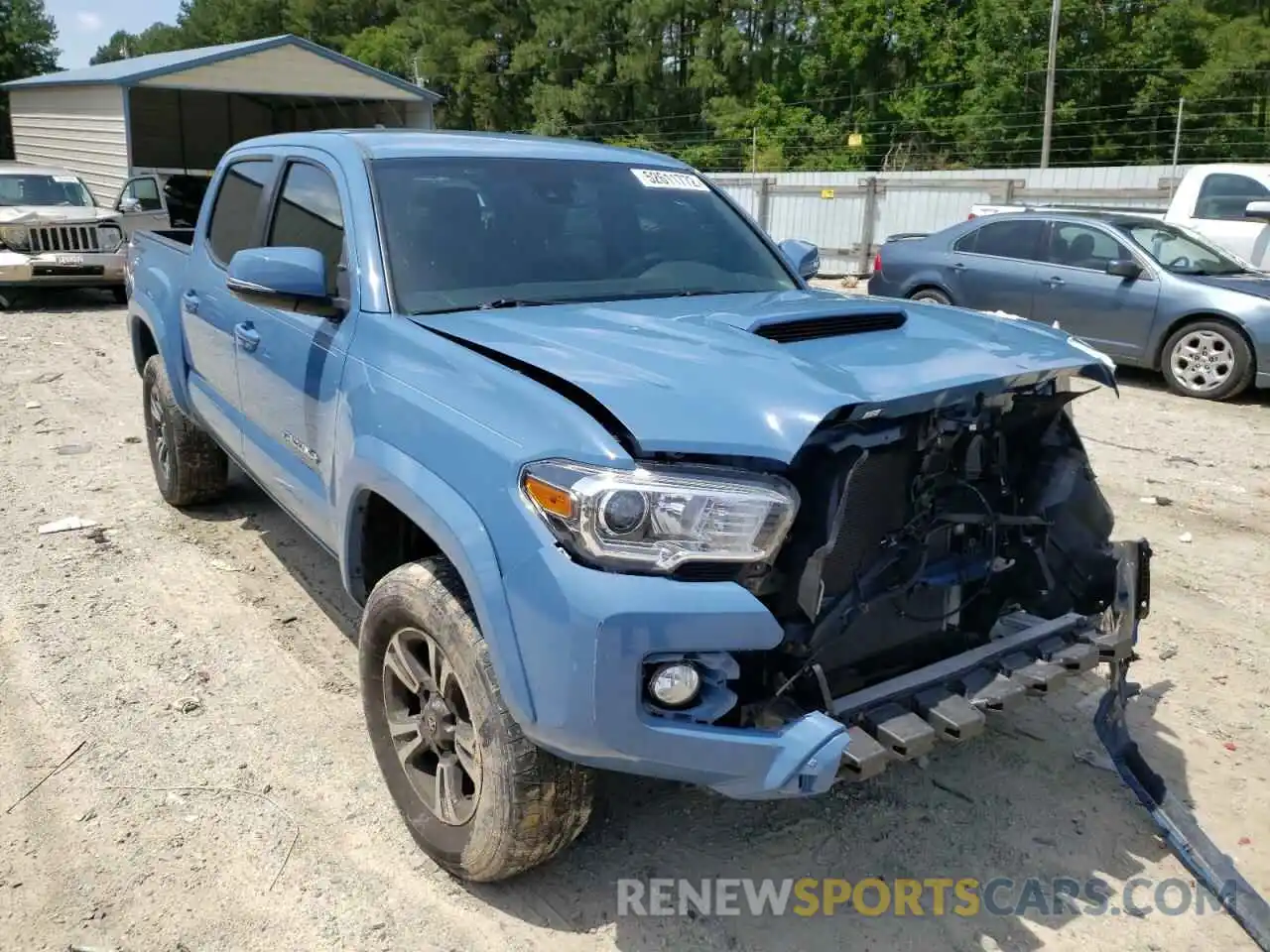 1 Photograph of a damaged car 3TMAZ5CN4KM088937 TOYOTA TACOMA 2019