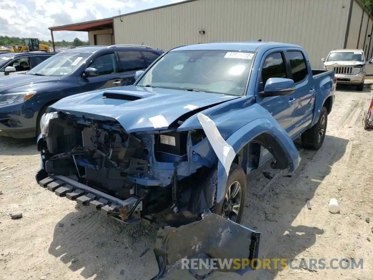 2 Photograph of a damaged car 3TMAZ5CN4KM088937 TOYOTA TACOMA 2019