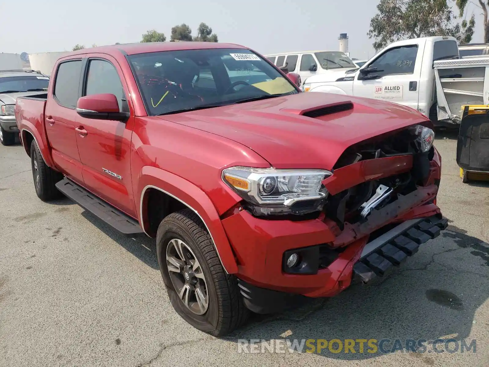 1 Photograph of a damaged car 3TMAZ5CN4KM090316 TOYOTA TACOMA 2019