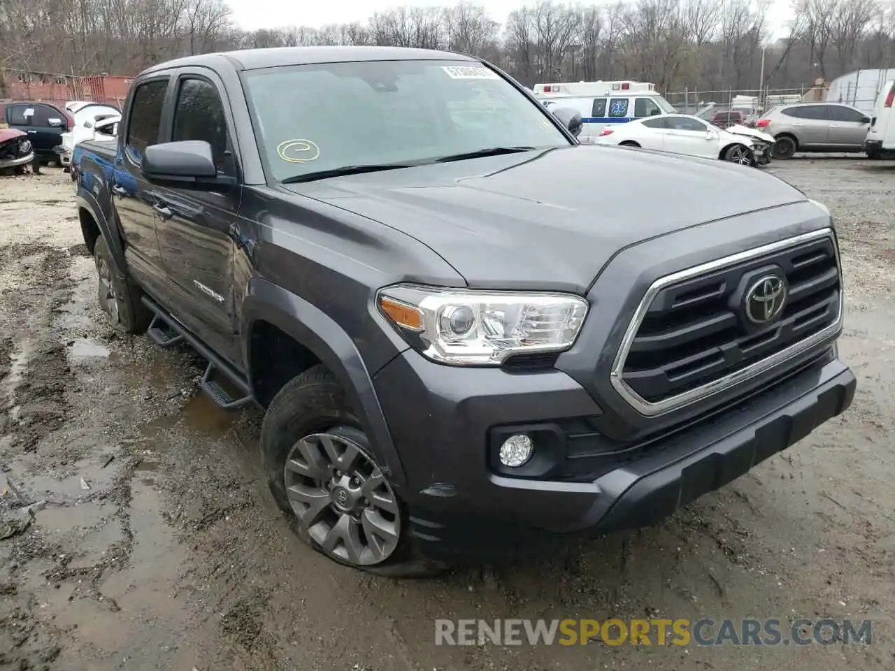 1 Photograph of a damaged car 3TMAZ5CN4KM096486 TOYOTA TACOMA 2019