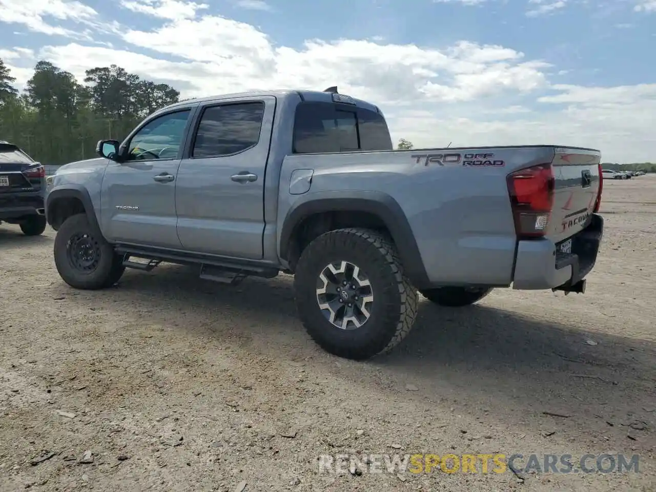 2 Photograph of a damaged car 3TMAZ5CN4KM099310 TOYOTA TACOMA 2019