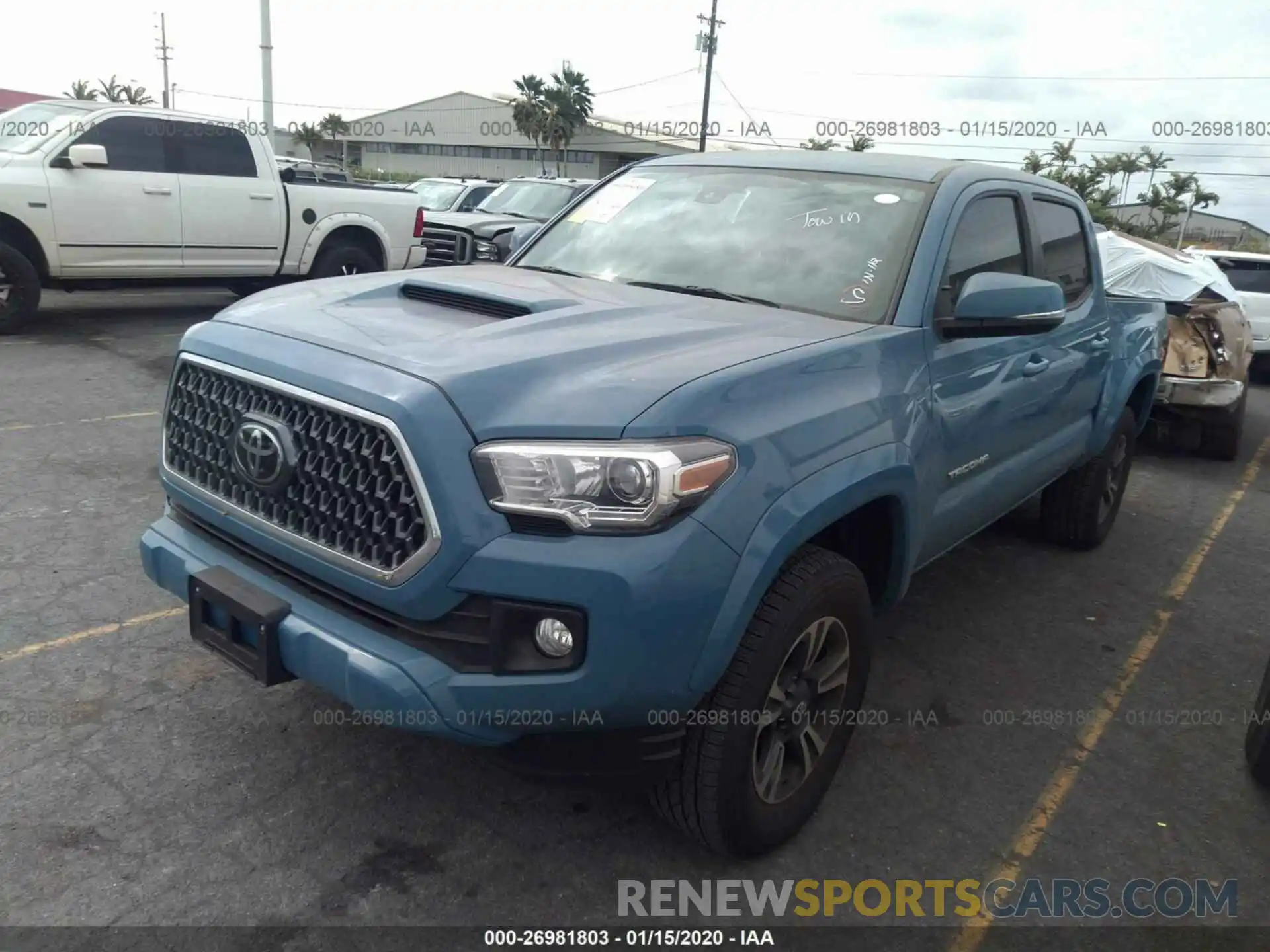 2 Photograph of a damaged car 3TMAZ5CN4KM099372 TOYOTA TACOMA 2019