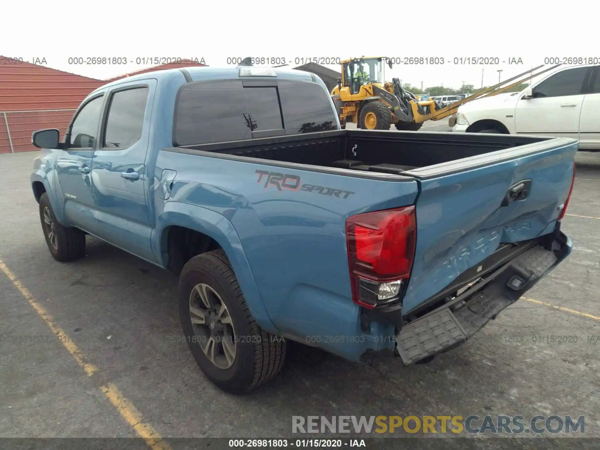 3 Photograph of a damaged car 3TMAZ5CN4KM099372 TOYOTA TACOMA 2019