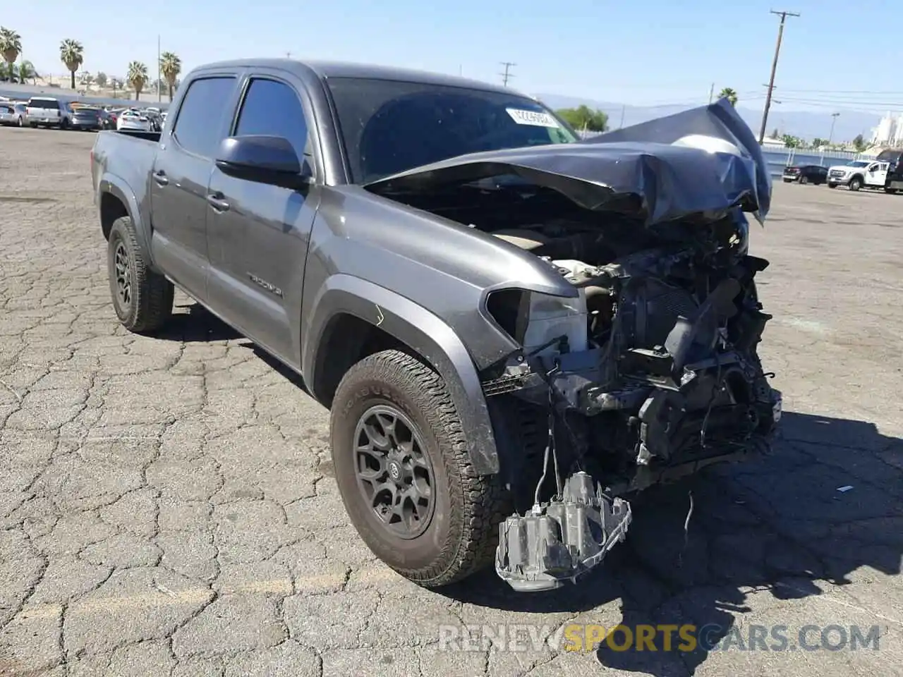 1 Photograph of a damaged car 3TMAZ5CN4KM104764 TOYOTA TACOMA 2019