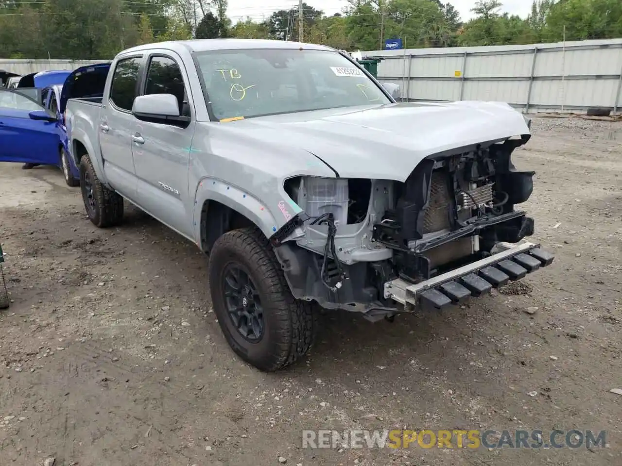 1 Photograph of a damaged car 3TMAZ5CN4KM108278 TOYOTA TACOMA 2019