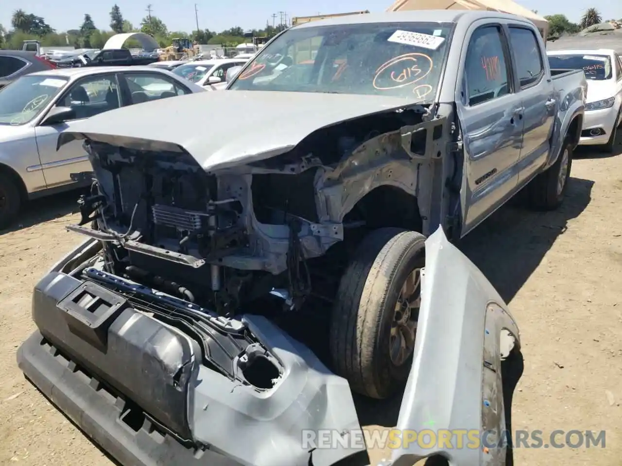 2 Photograph of a damaged car 3TMAZ5CN4KM111486 TOYOTA TACOMA 2019