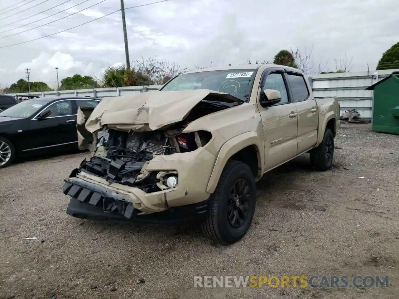 2 Photograph of a damaged car 3TMAZ5CN4KM113318 TOYOTA TACOMA 2019