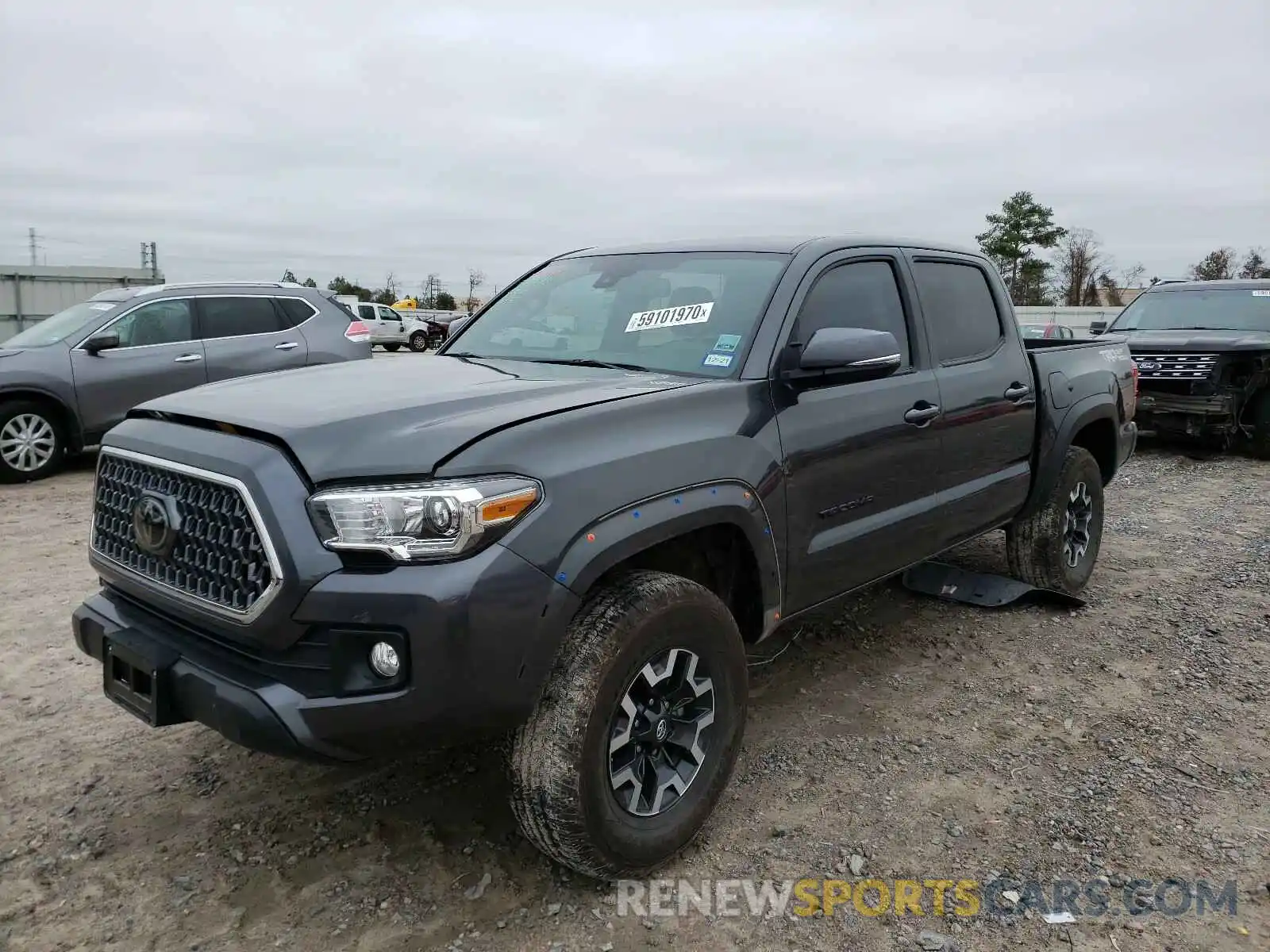 2 Photograph of a damaged car 3TMAZ5CN4KM113643 TOYOTA TACOMA 2019