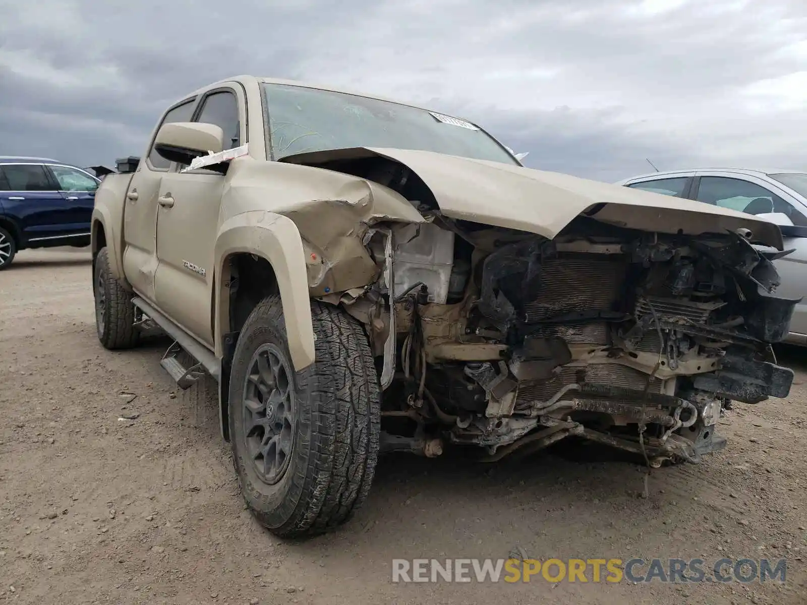 1 Photograph of a damaged car 3TMAZ5CN4KM114095 TOYOTA TACOMA 2019