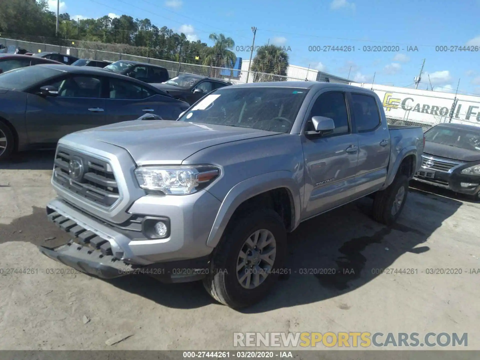 2 Photograph of a damaged car 3TMAZ5CN5KM085433 TOYOTA TACOMA 2019