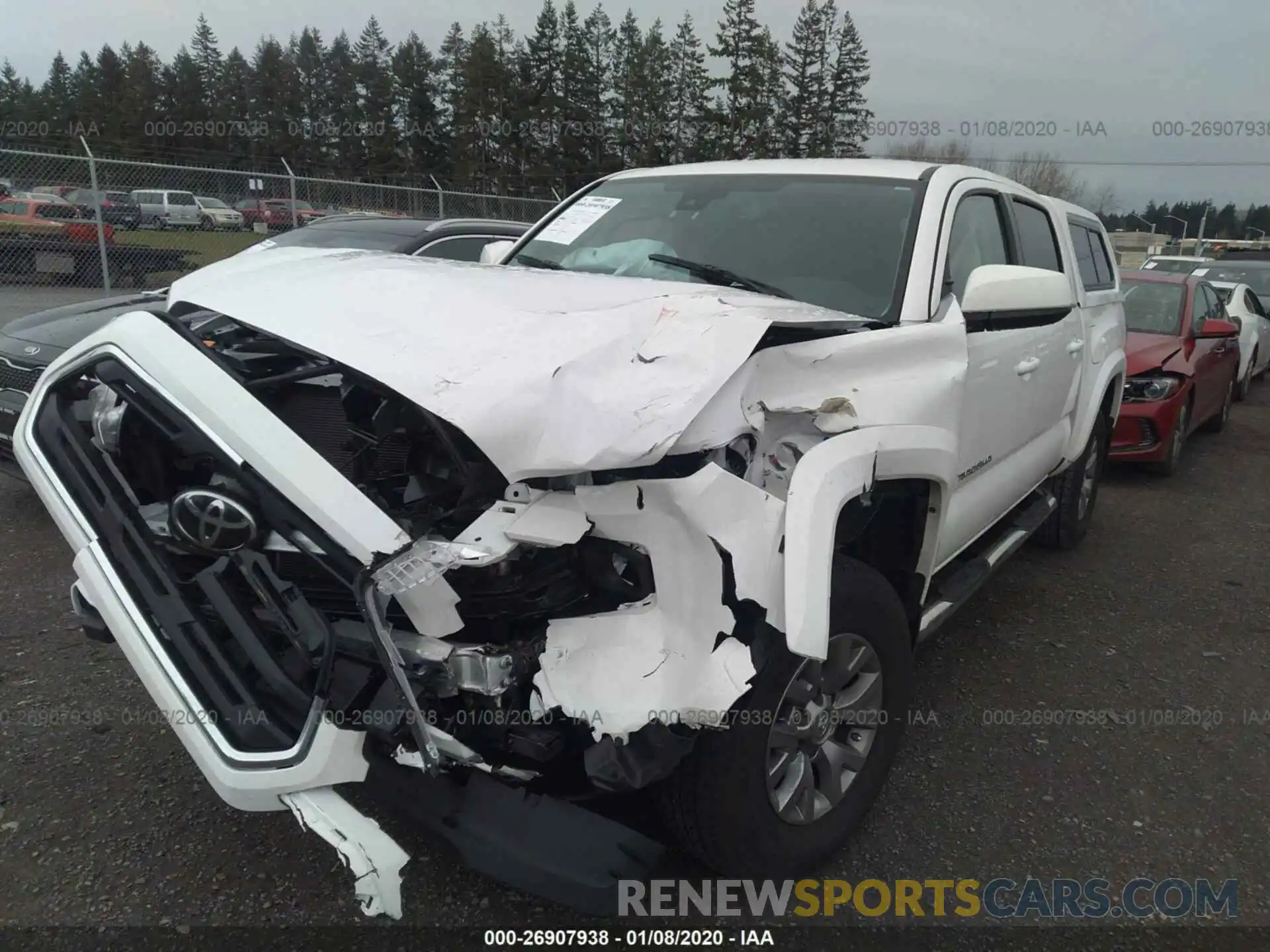 2 Photograph of a damaged car 3TMAZ5CN5KM088946 TOYOTA TACOMA 2019