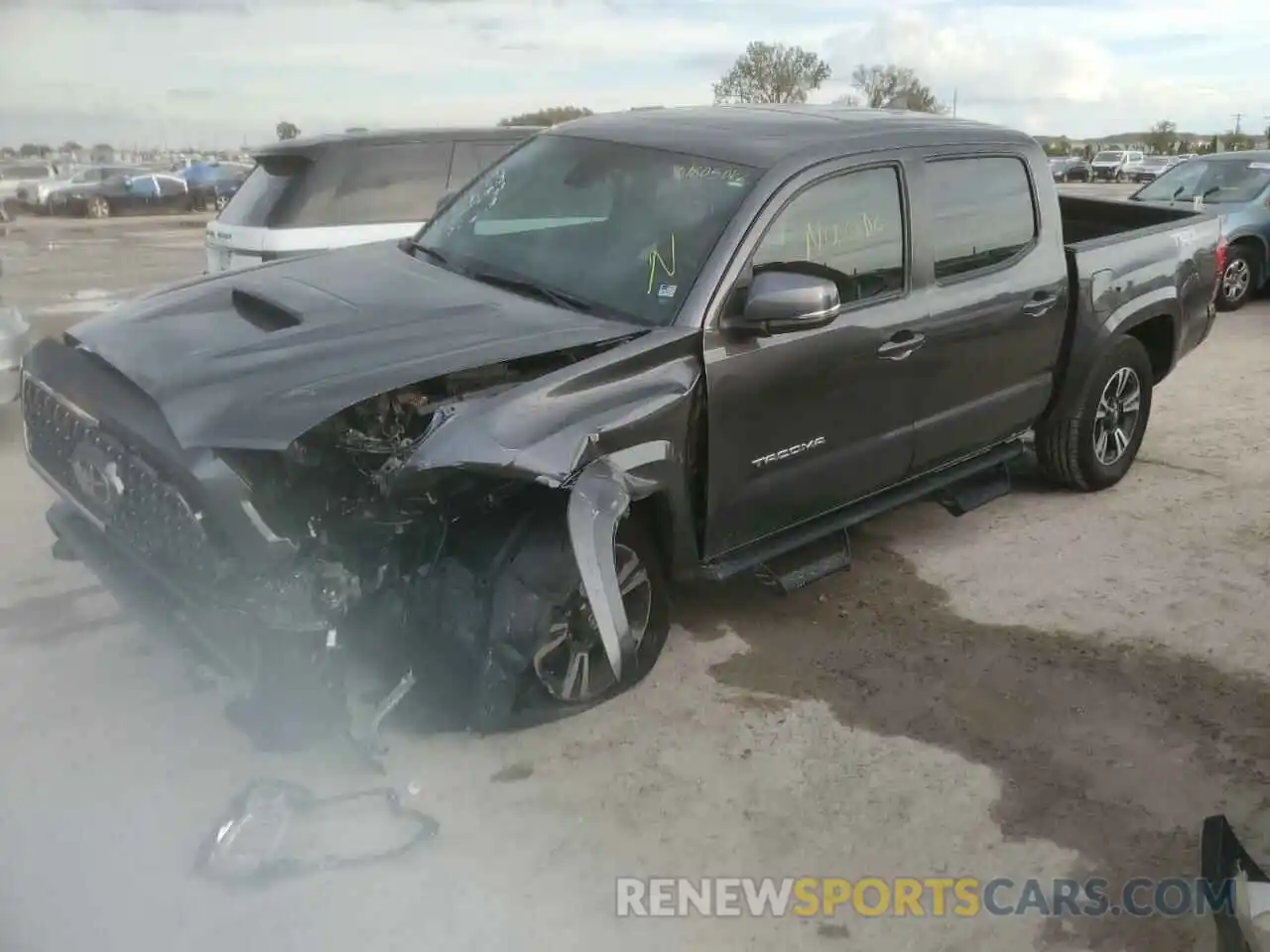 2 Photograph of a damaged car 3TMAZ5CN5KM089577 TOYOTA TACOMA 2019