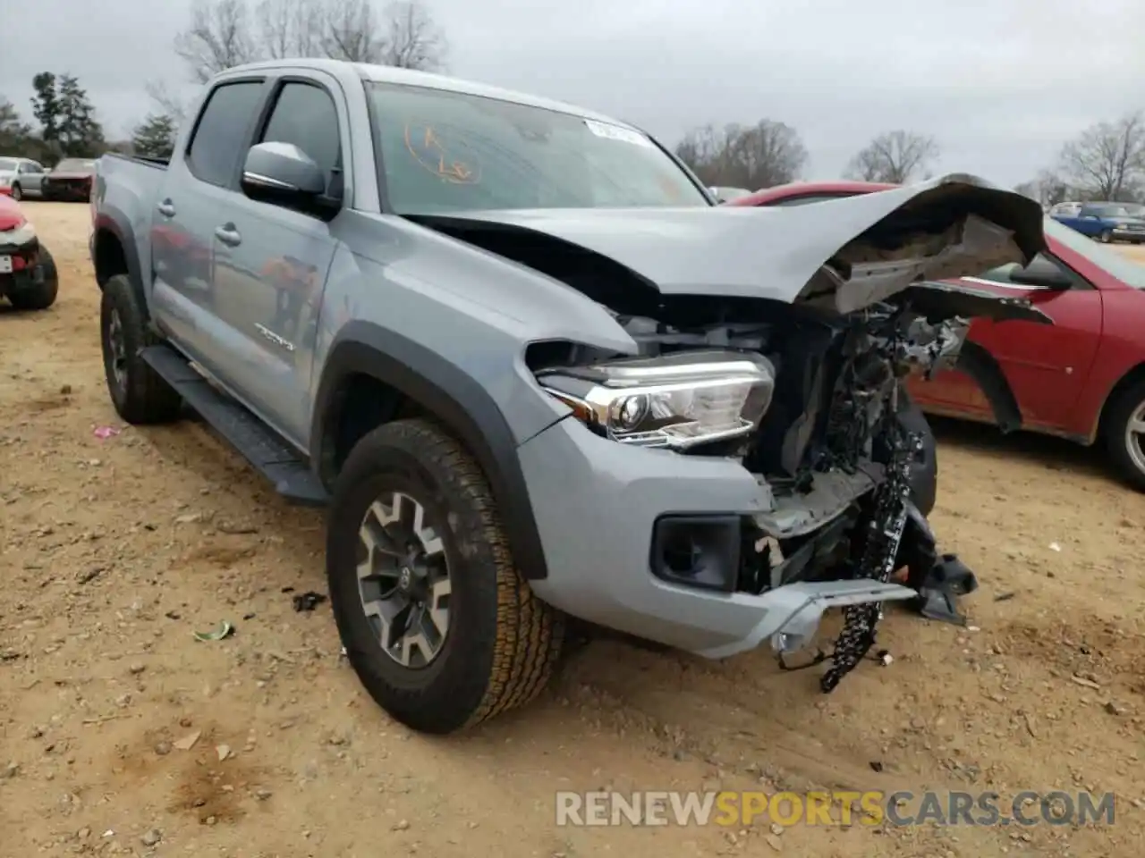 1 Photograph of a damaged car 3TMAZ5CN5KM090034 TOYOTA TACOMA 2019