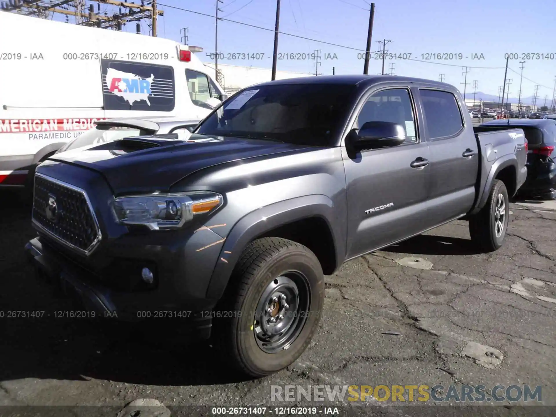 2 Photograph of a damaged car 3TMAZ5CN5KM090647 TOYOTA TACOMA 2019